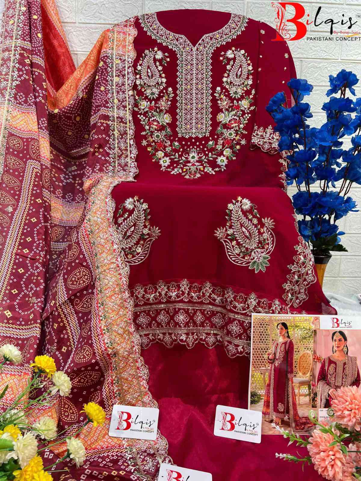 Bilqis B 17 Colors Latest New Designs Pakistani Suit Wholesalers view 10