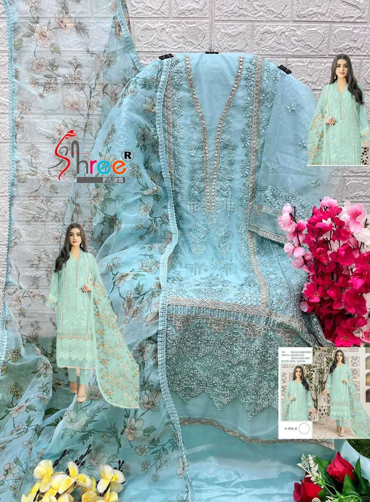 Shree Fabs S 956 Colors Online Store Sales Pakistani Suits Exporters view 5