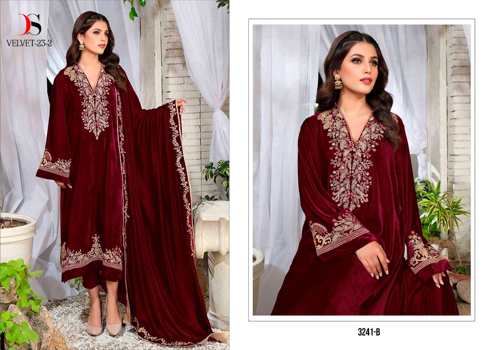 Deepsy Designer Velvet Pakistani Suit view 2