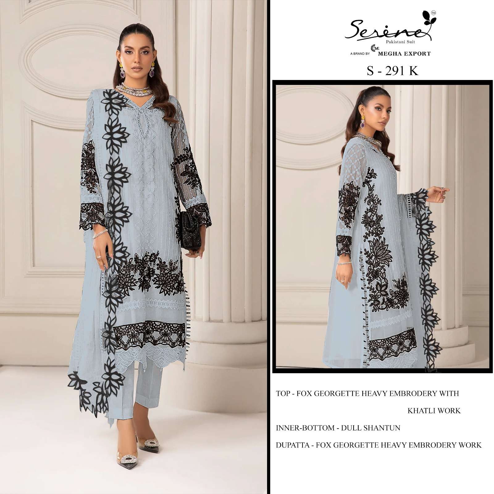 Serine S 291 Colors pakistani Salwar Collecion At Price view 2