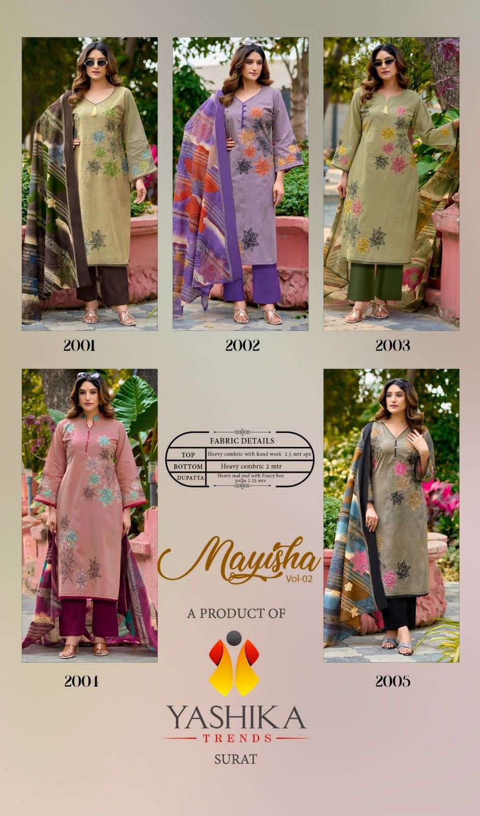 Yashika Mayisha Vol 2 Heavy Cotton Dress Material view 4