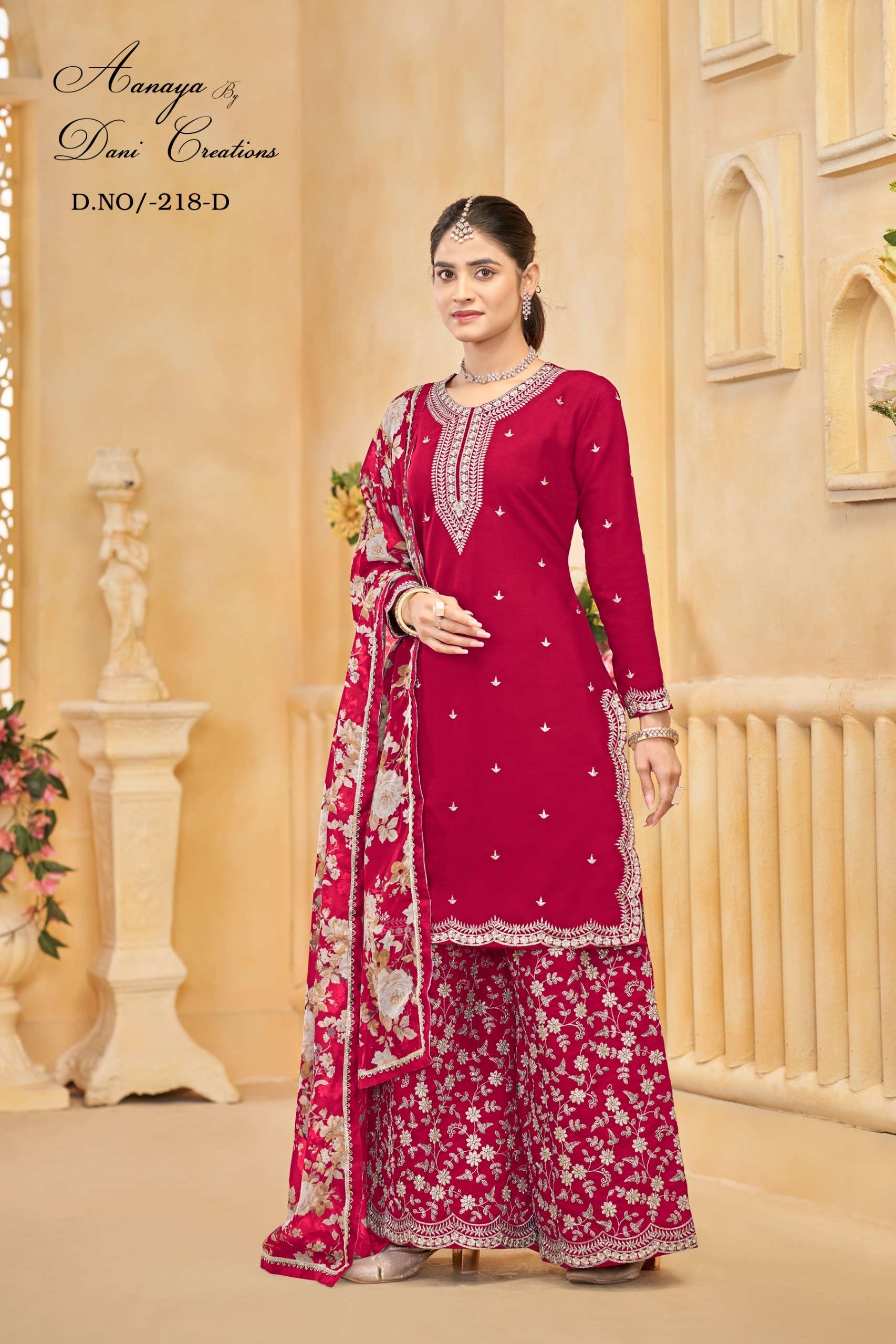 Aanaya Vol 218 Exclusive Plazzo Styl Suit Price view 3