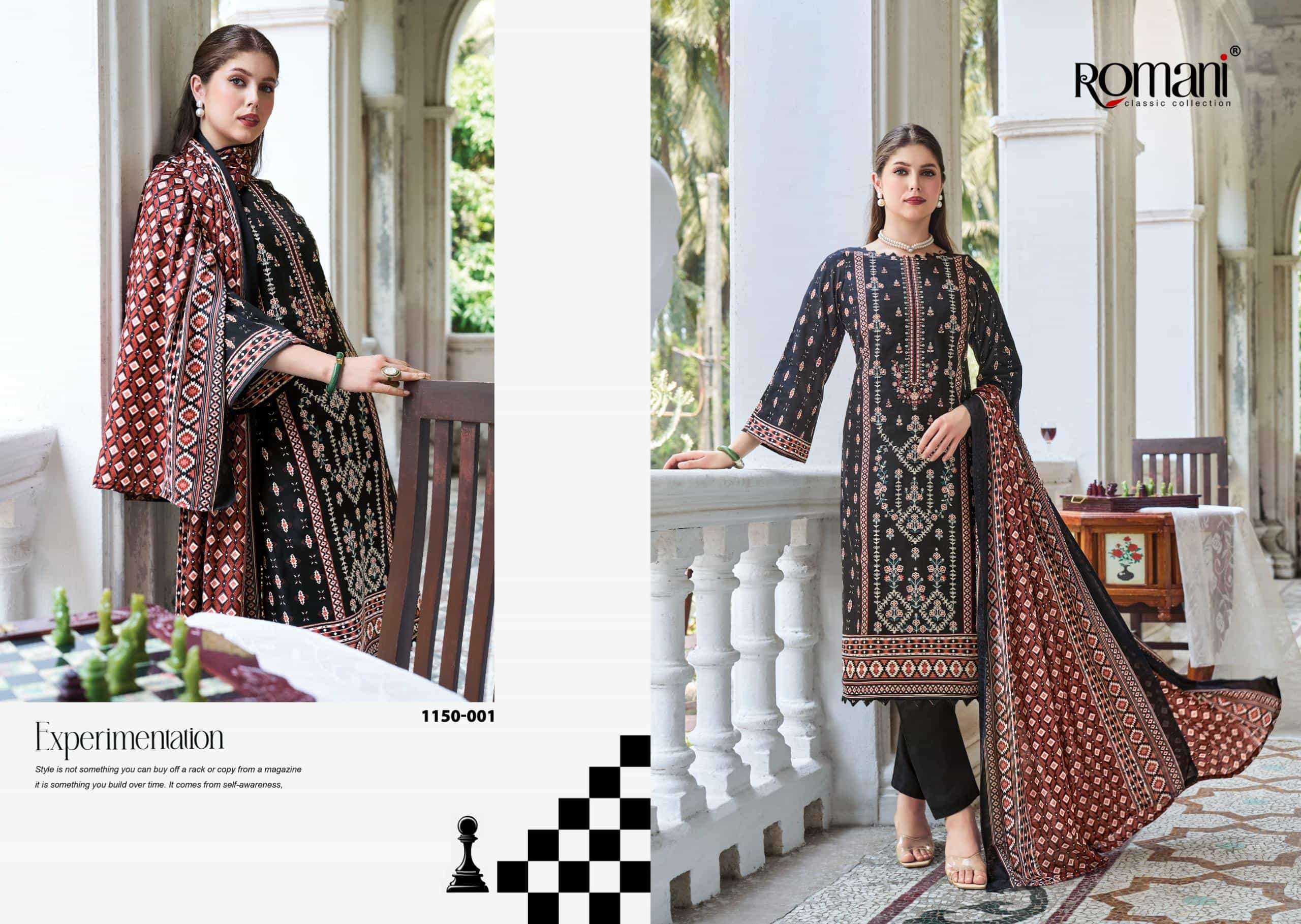 Romani Bin Kareem Vol 4 Fancy Cotton Dress Material view 9