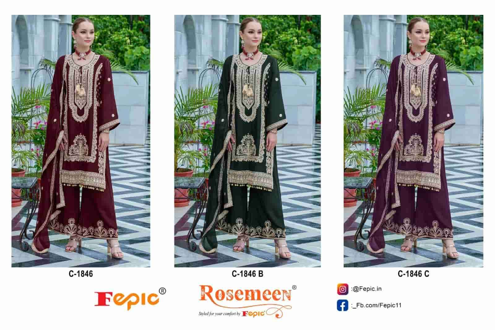Fepic C 1856 Colors Pakistani Festive Wear Style Designer Suit Wholesalers view 3