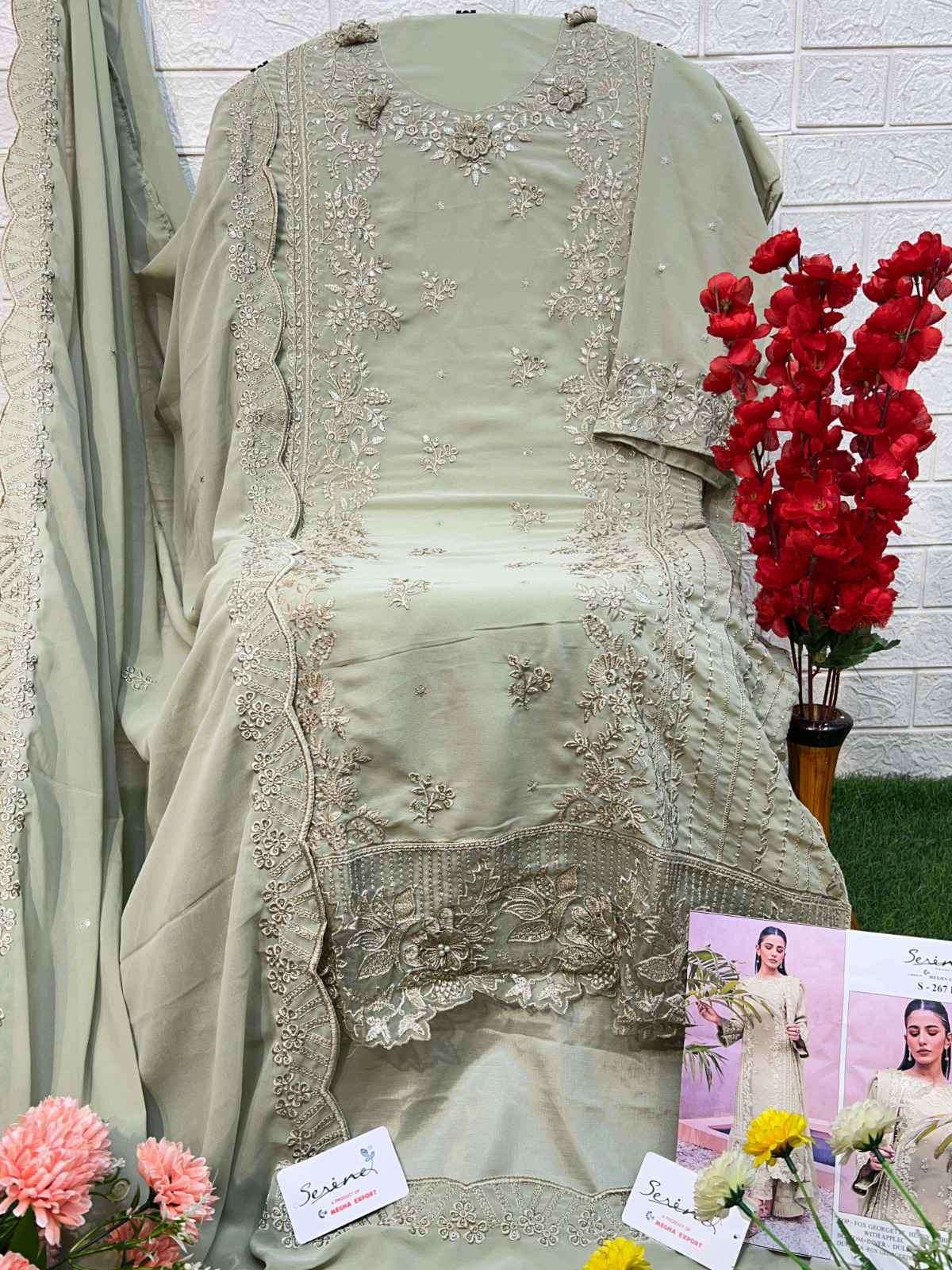 Serine S 267 Colors Partywear Pakistani Designer Suit view 8