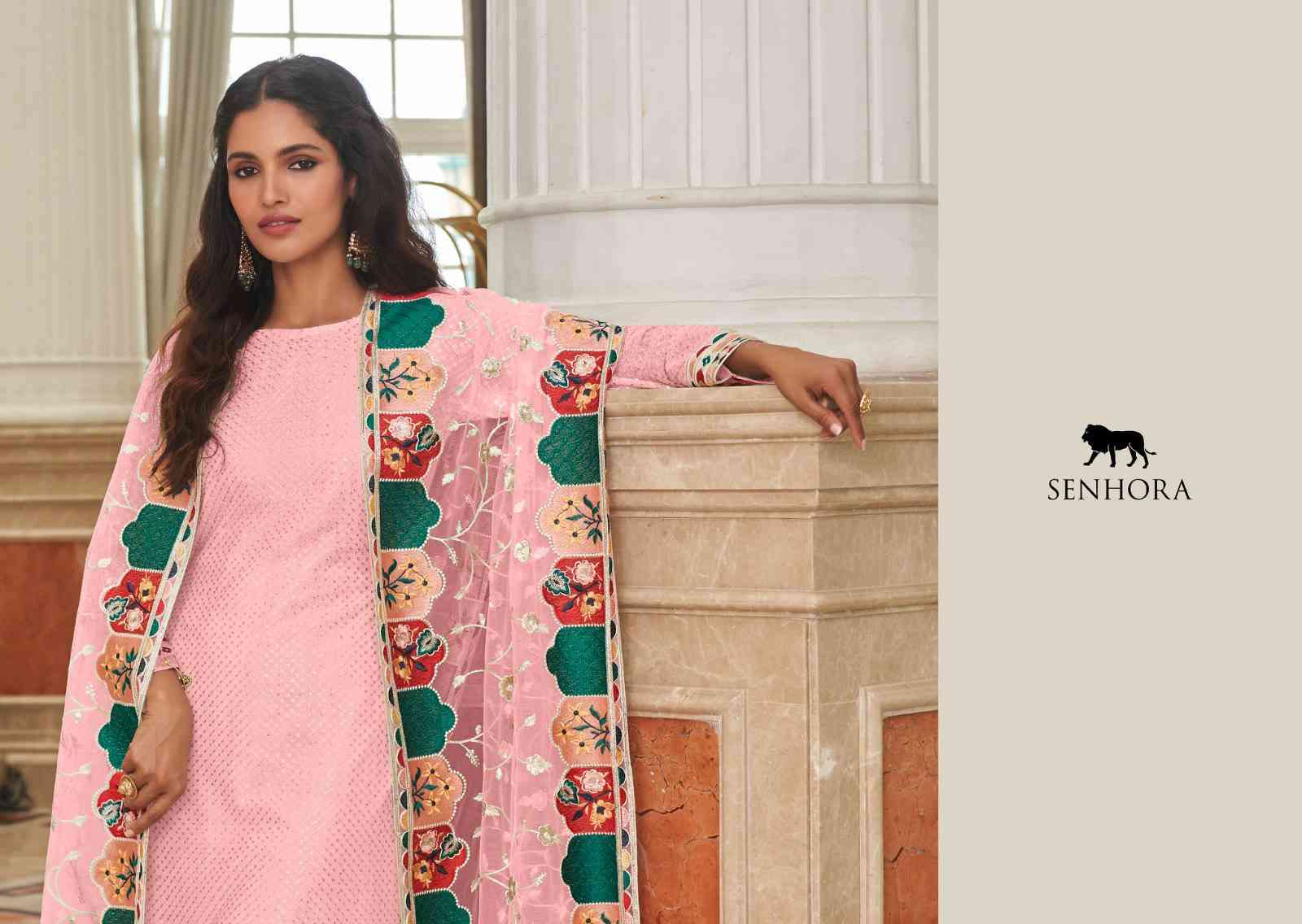 Senhora Syeda Partywear Designer Straight Salwar Suit view 2