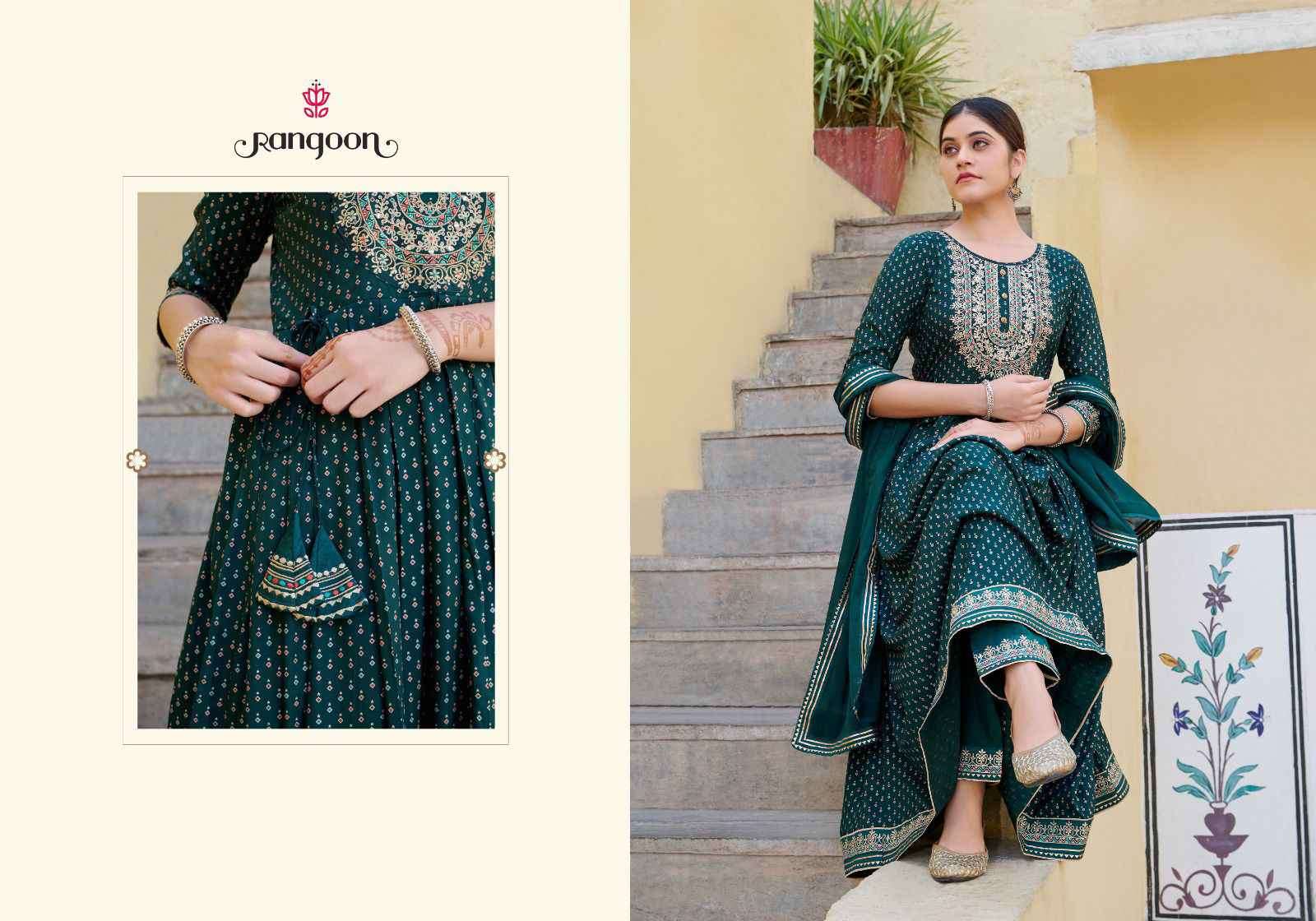 Rangoon Jilmil Festive Wear Stylish Anarkali Suit New Designs view 6
