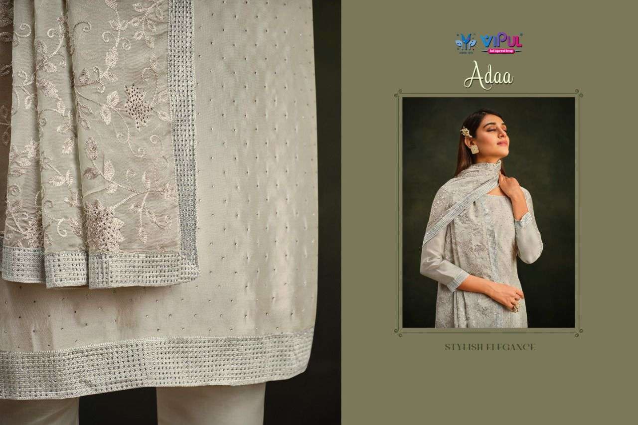 Vipul Adaa Party Wear Organza Designer Salwar Kameez view 8