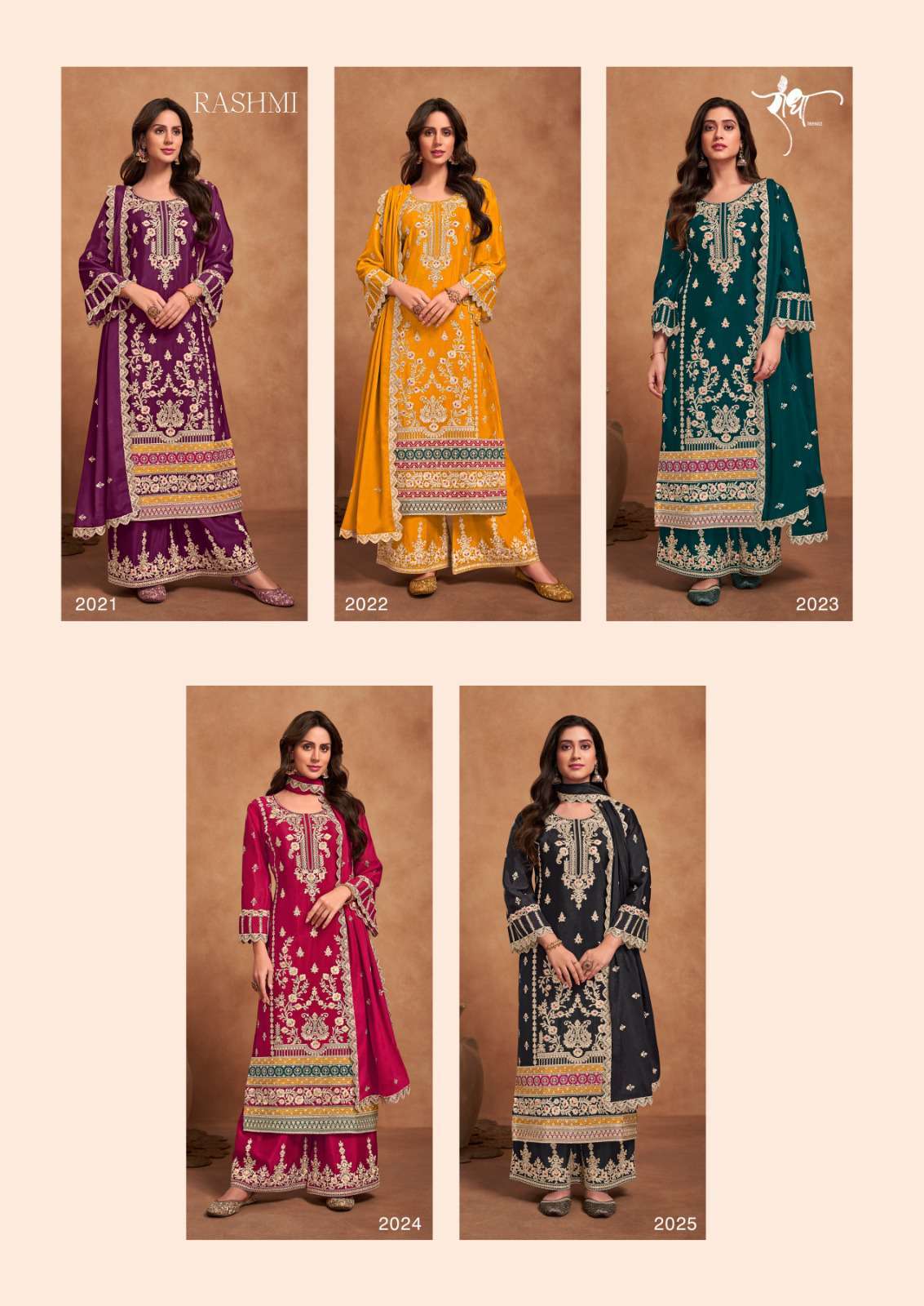 Radha Trendz Rashmi Designer Straight Palazzo Dress Readymade Collection view 9