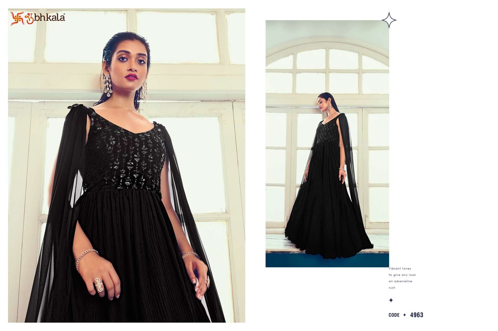 Shubhkala Flory Vol 40 Latest Style Partywear Designer Gown view 10