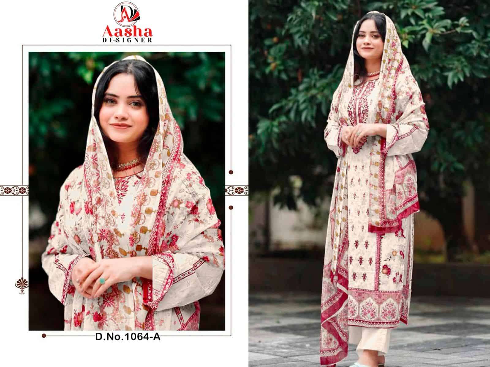 Aasha Designer Harsha Vol 5 Cotton Embroidered Salwar Suit Wholesalers view 9