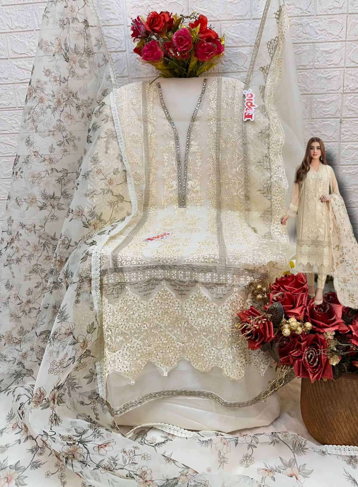 Fepic Rosemeen Organza Pakistani Salwar Suit view 6
