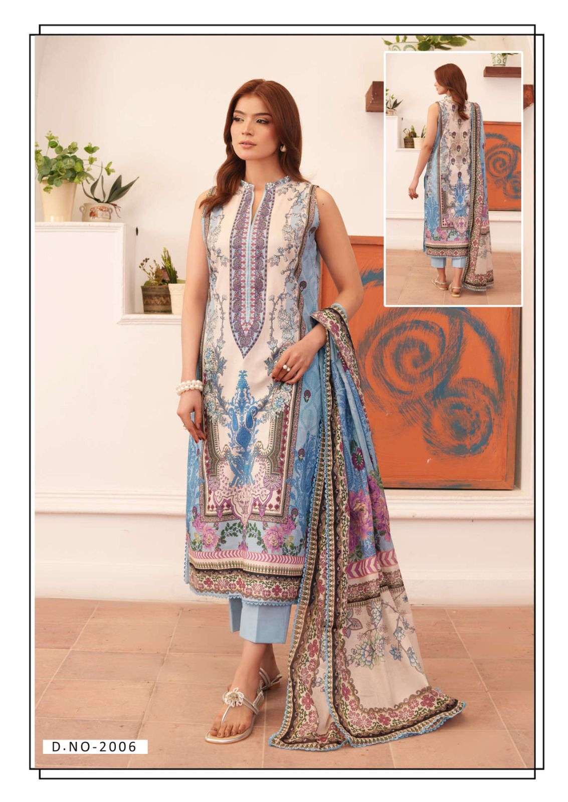 Hala Rang E Bahar Vol 2 Pakistani Print Cotton Suit view 8
