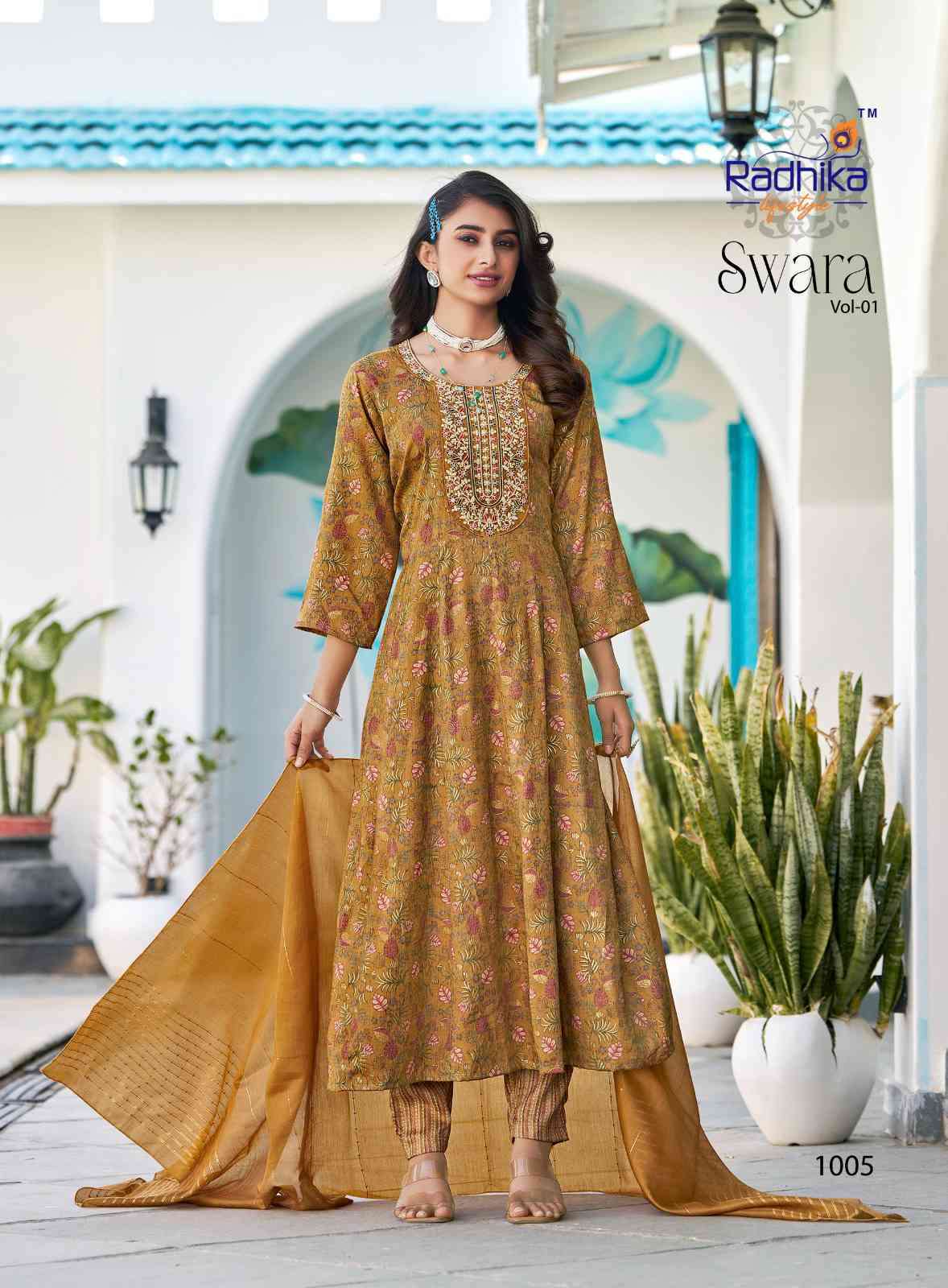 Radhika Swara Fancy Anarkali 3-Piece Suit view 11