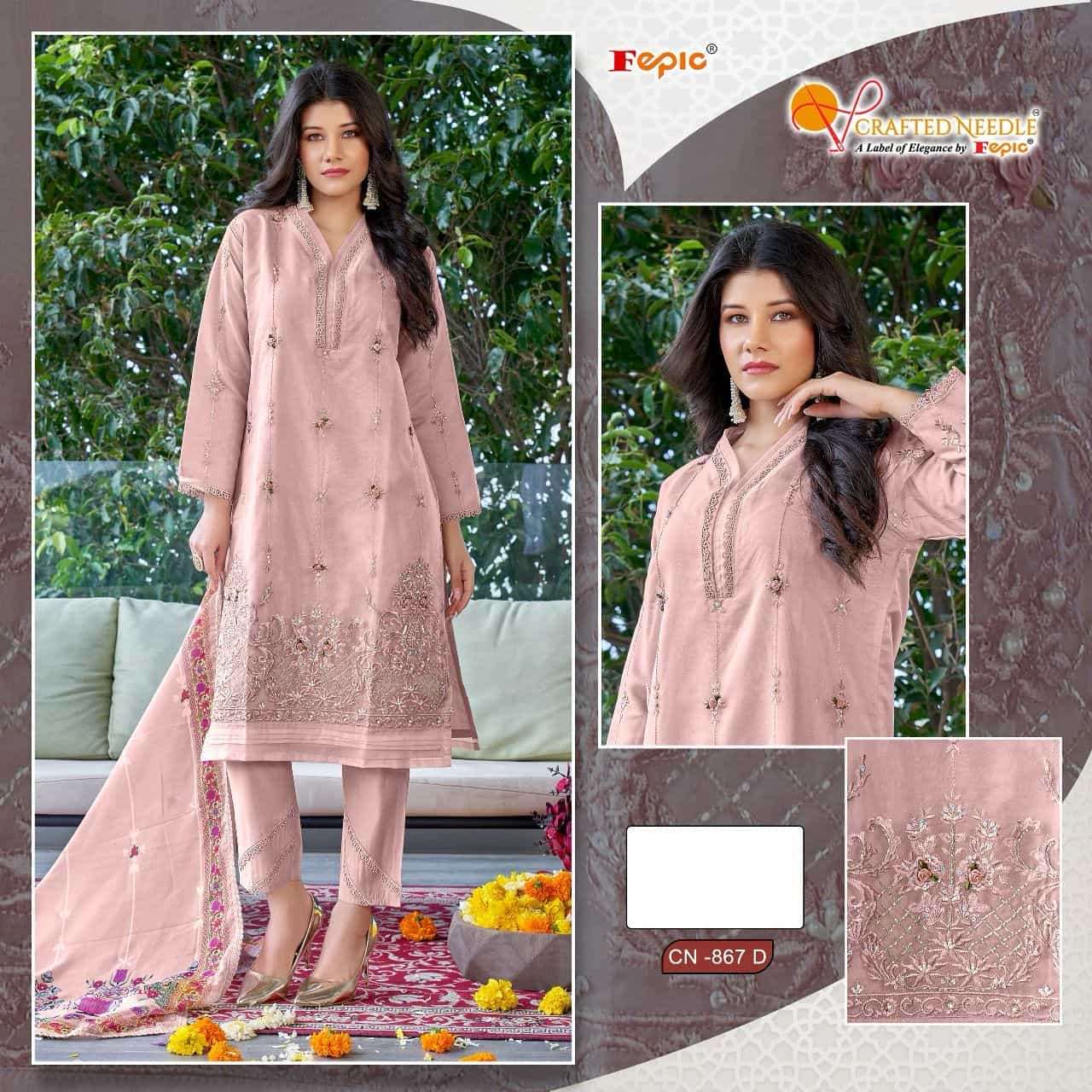 Crafted Needle CN 867 By Fepic Fancy Latest New Designer Pakistani Readymade Collection view 3