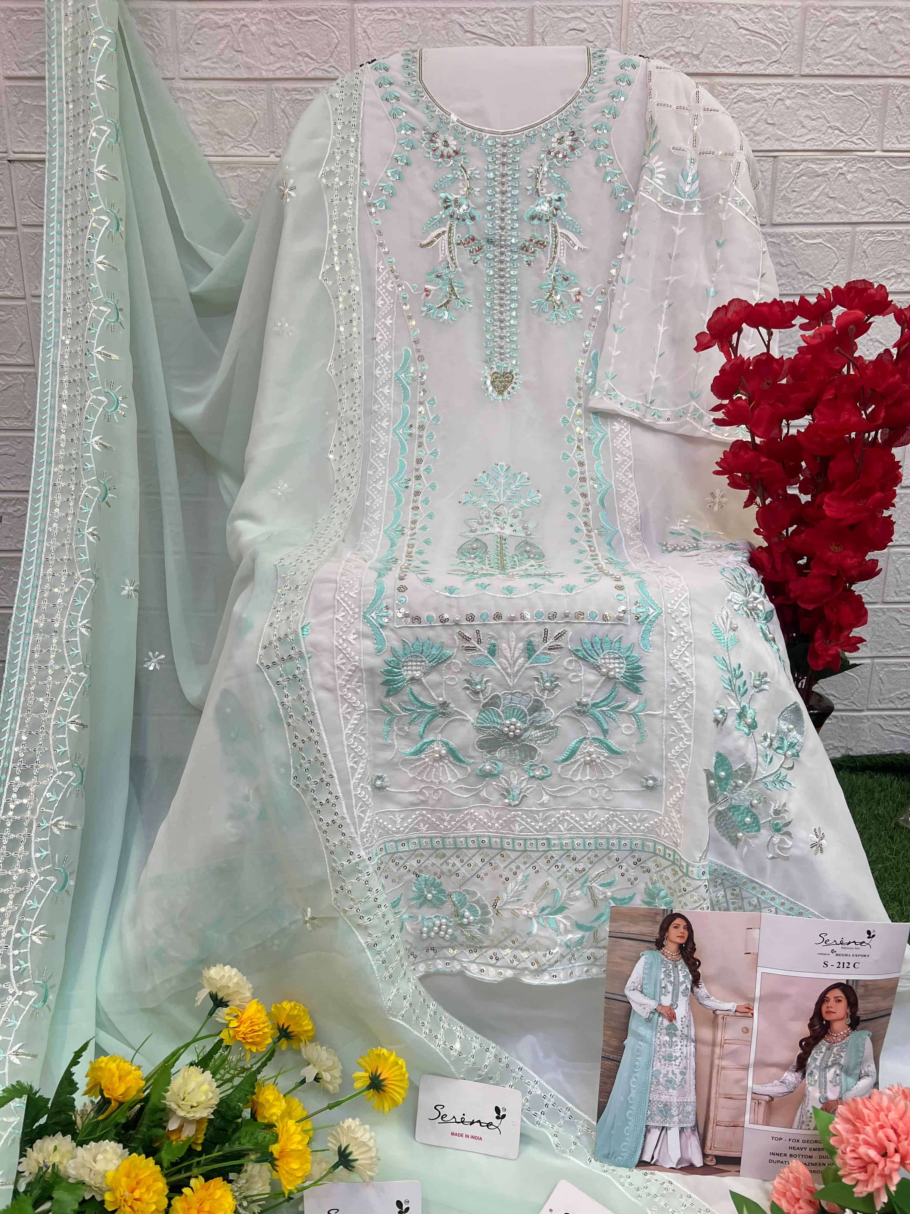 Megha Export S 212 Colors Fancy Designer Style Latest Pakistani Suit Wholesalers view 6
