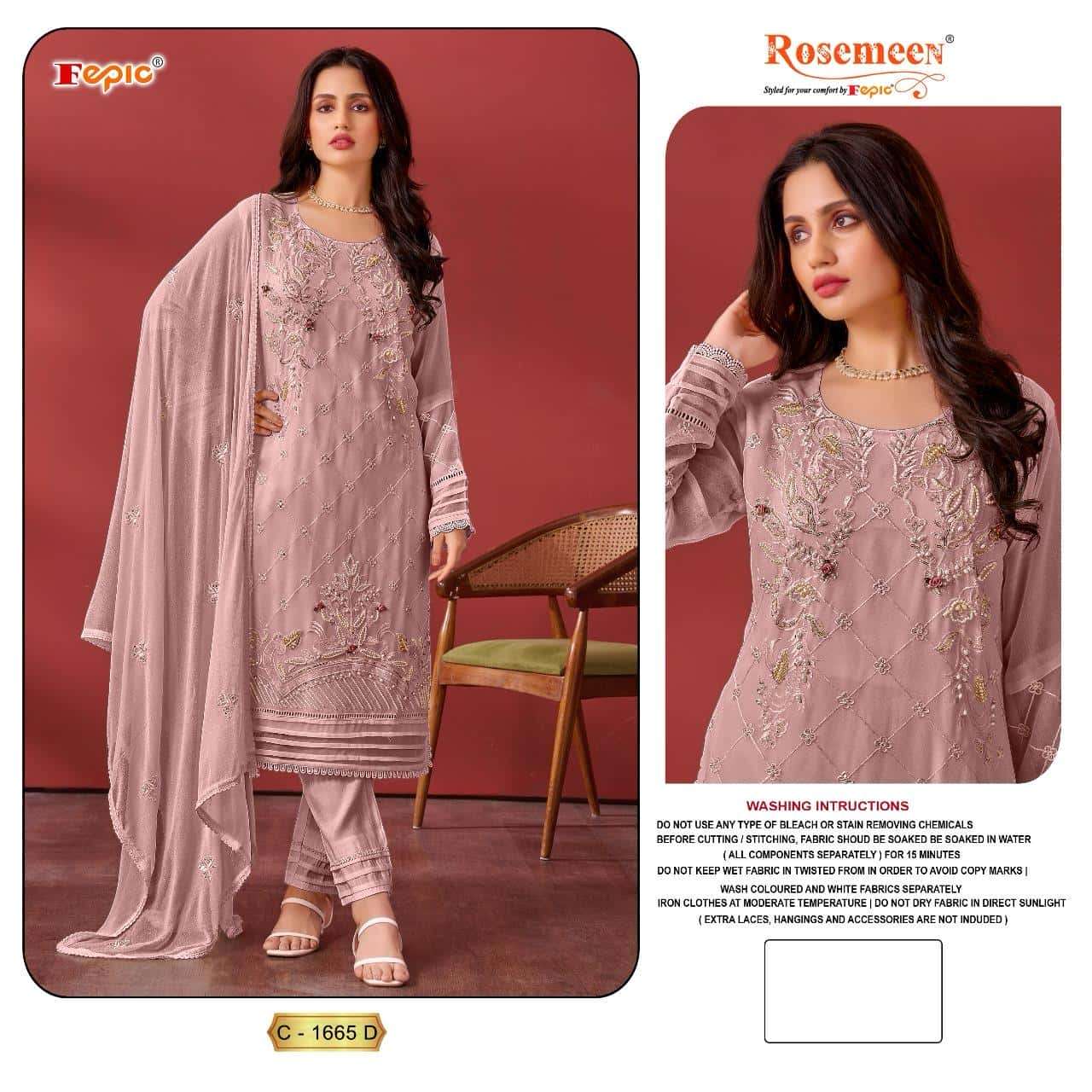 Fepic C 1665 Colors Festive Wear Style Heavy Designer Pakistani Suit Wholesalers view 4