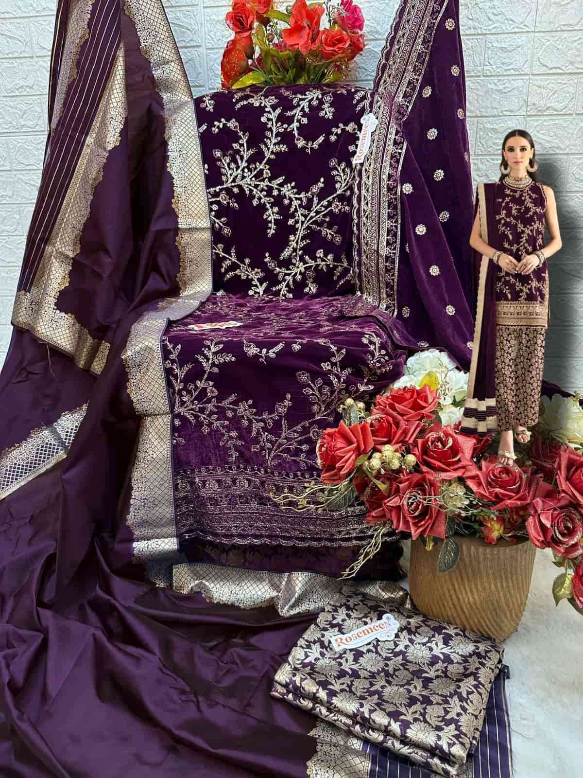 Fepic V 17021 Pakistani Latest Heavy Designer Winter Wear Suit Exporter view 2