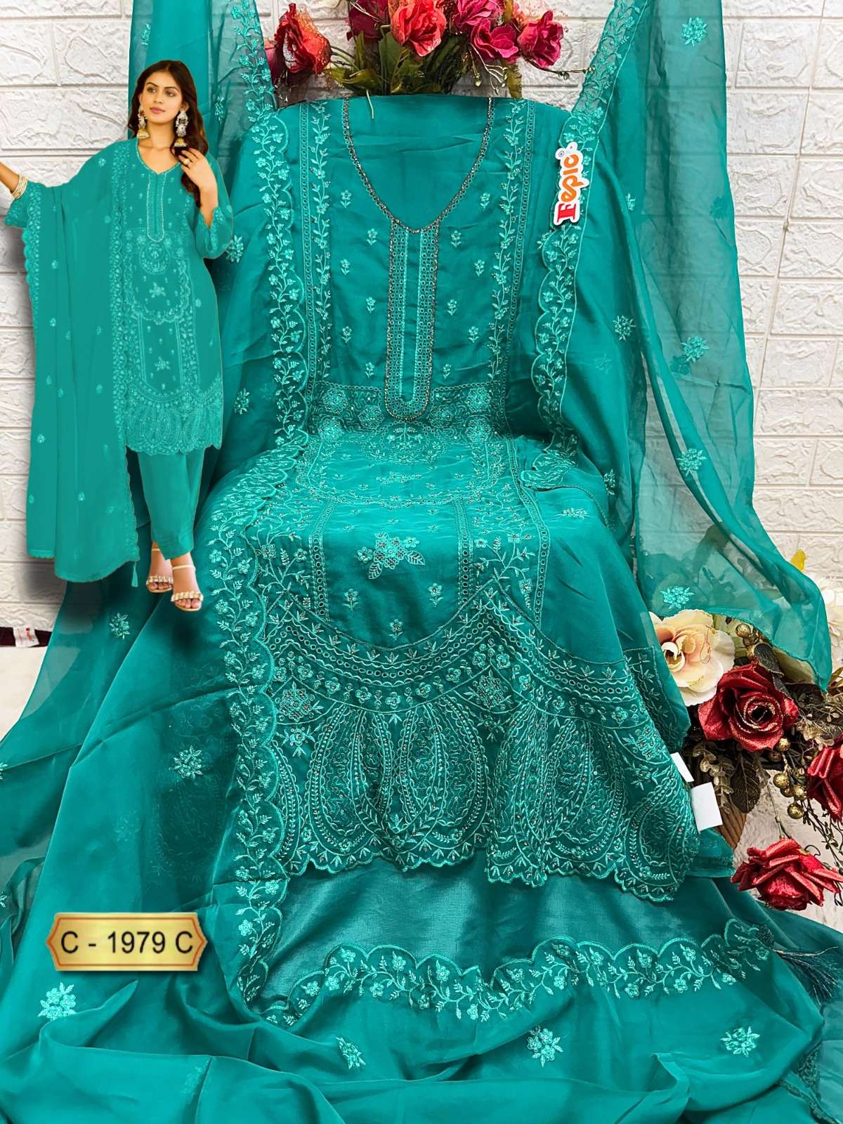 Fepic C 1979 Pakistani Salwar Suit view 4