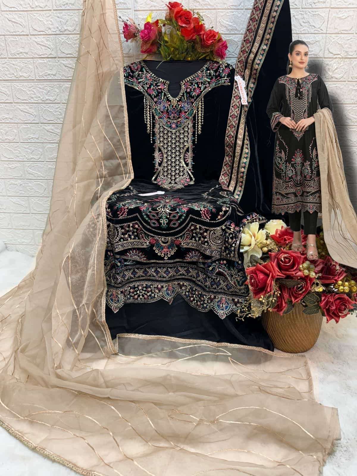 Fepic V 17029 Fancy Designer Style Pakistani Salwar Suit Exporter view 2