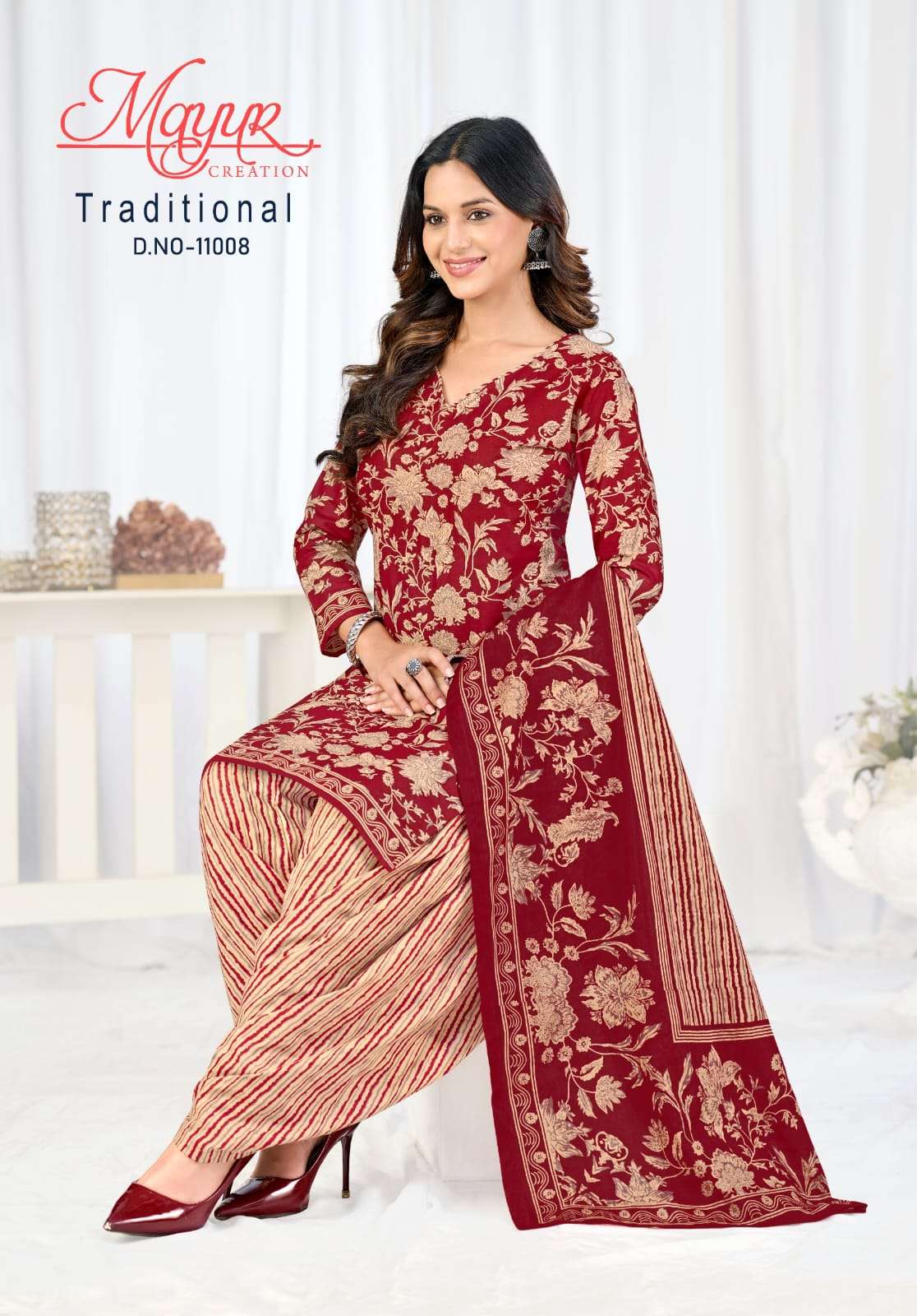 Mayur Traditional Pure Cotton Dress Material view 11