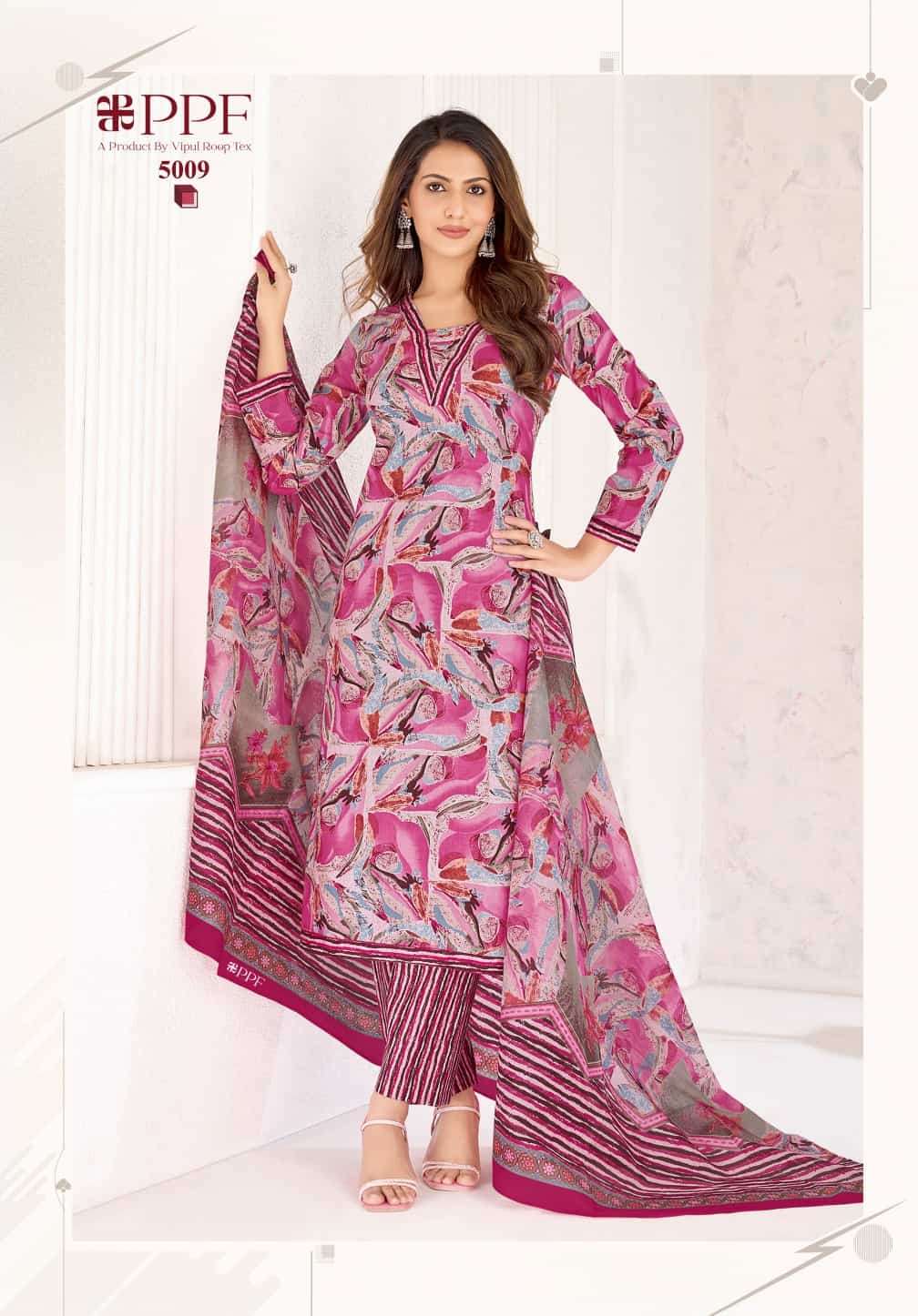 Ppf Poshak Vol 5 Pure Cotton Unstitch Salwar Suit Exporters view 9
