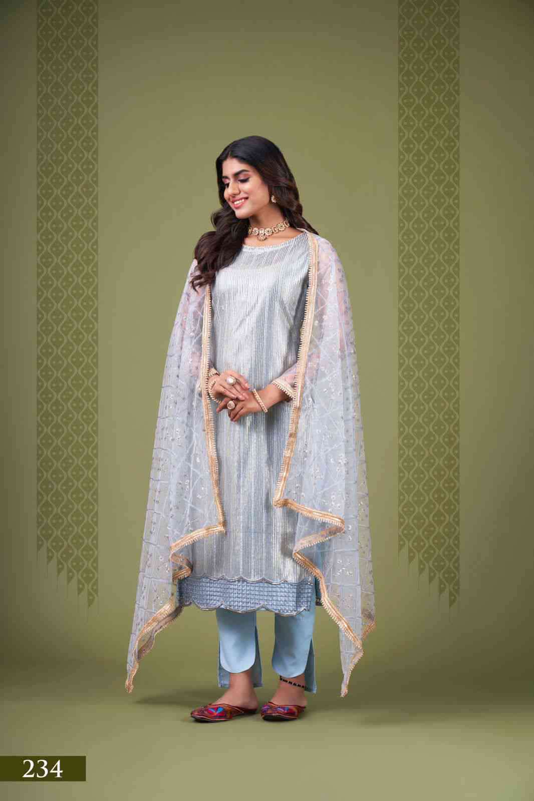 Narayani Zehra Vol 4 Designer Party Wear Straight Suit Catalog Exporter view 15