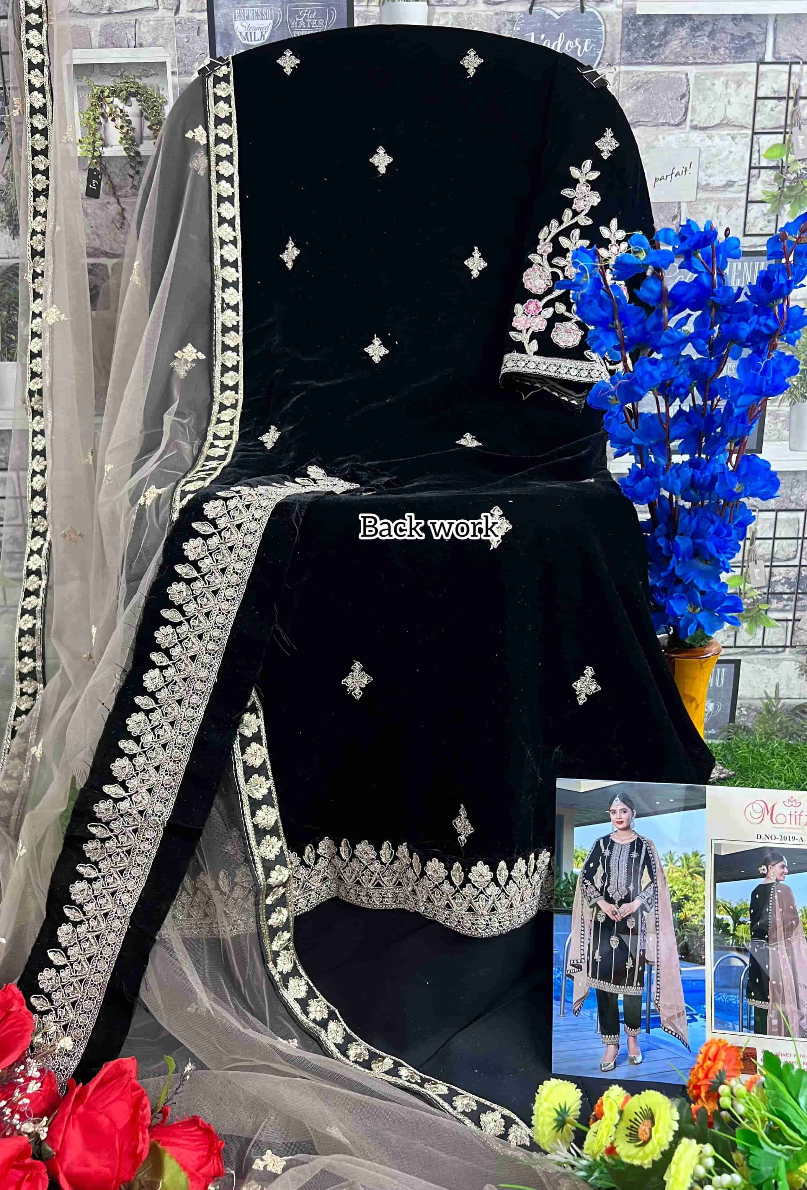 Motifz 2019 Colors Festive Wear Style Designer Winter Wear Salwar Suit Wholesalers view 13