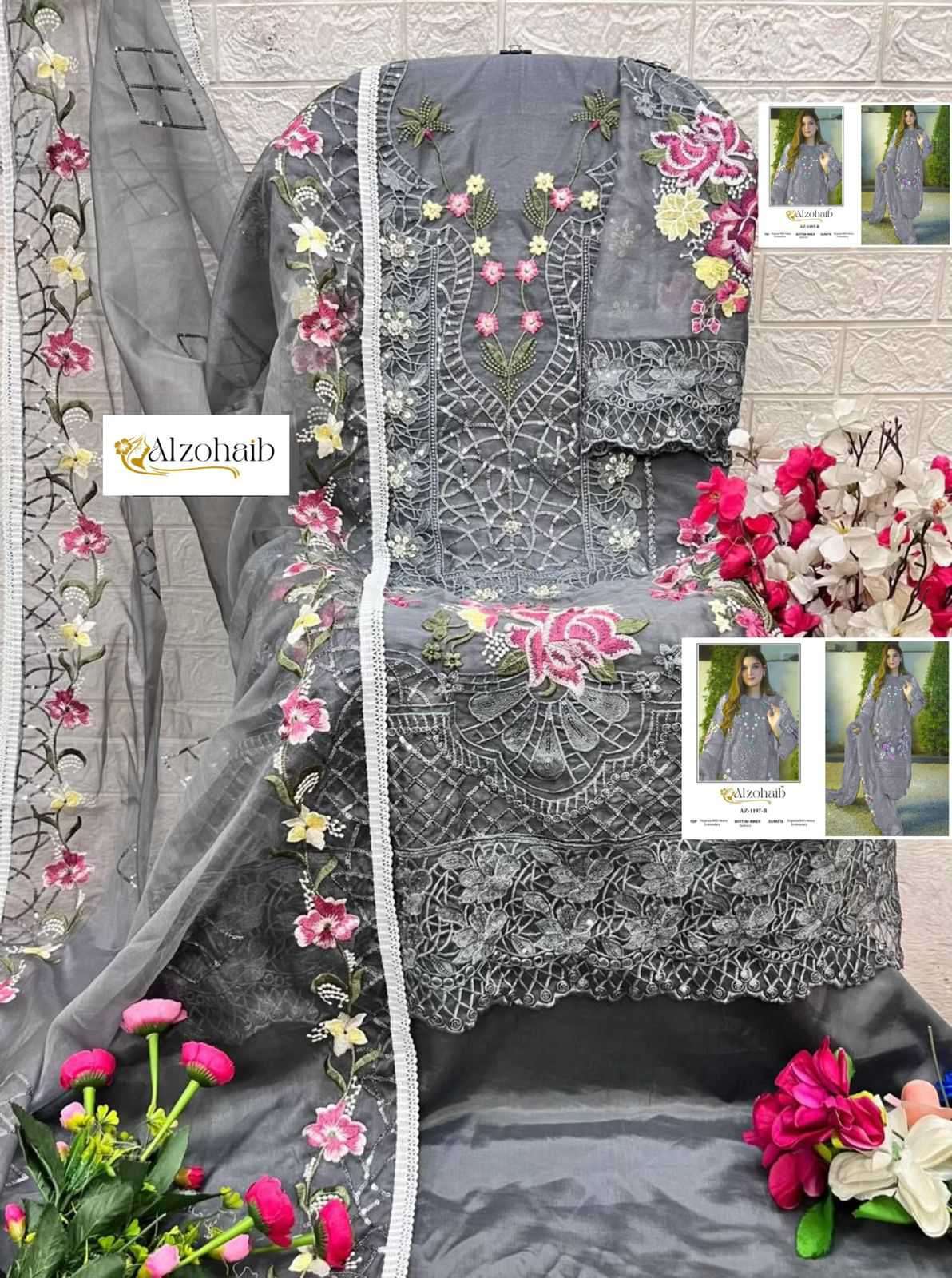 Alzohaib 1197 Colors Pakistani Suit view 6
