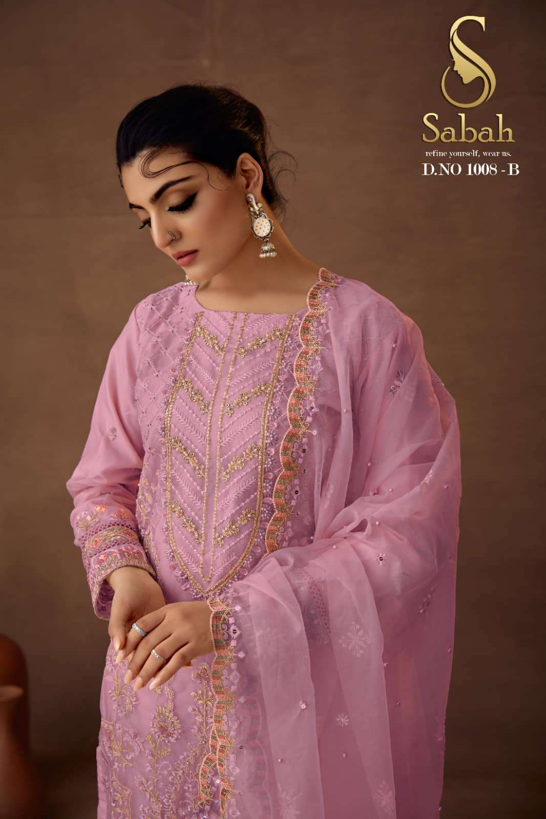 FK Fashion Hub Sabah Riya Exclusive organza readymade Suit view 5