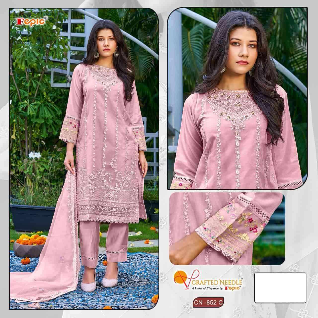 Crafted Needle CN 852 By Fepic Ready To Wear Pakistani Festive Wear Style Collection view 4