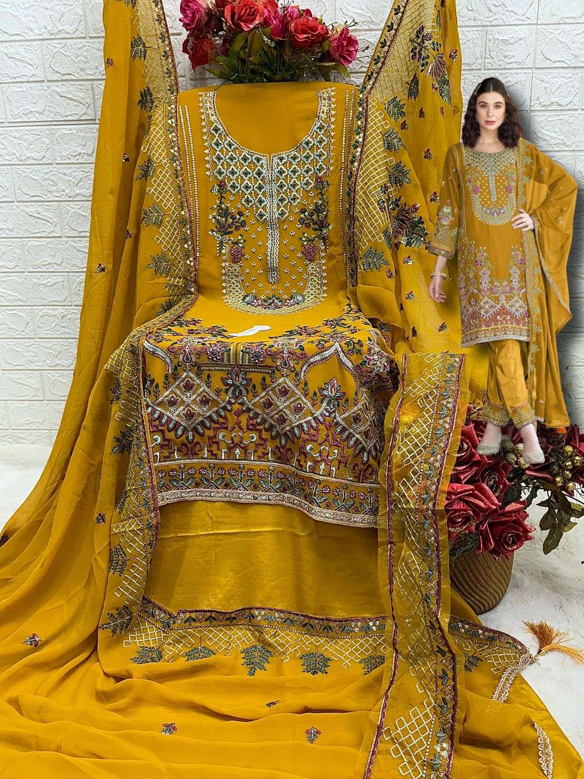 Fepic C 1749 Colors Rosemeen Pakistani Designer Dress view 7