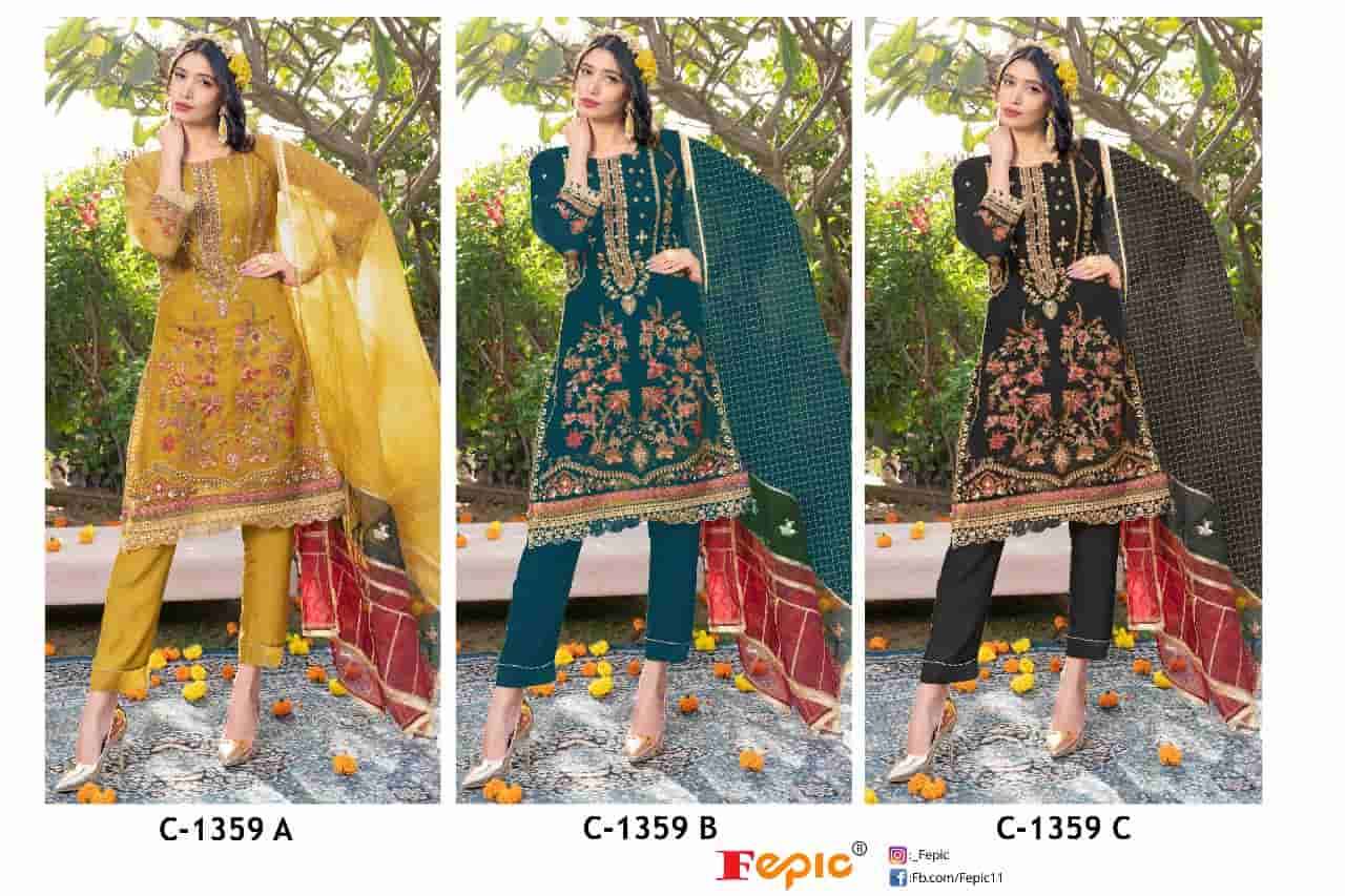 Fepic C 1359 Colors Pakistani Exclusive Designer Salwar Suit Wholesalers view 4
