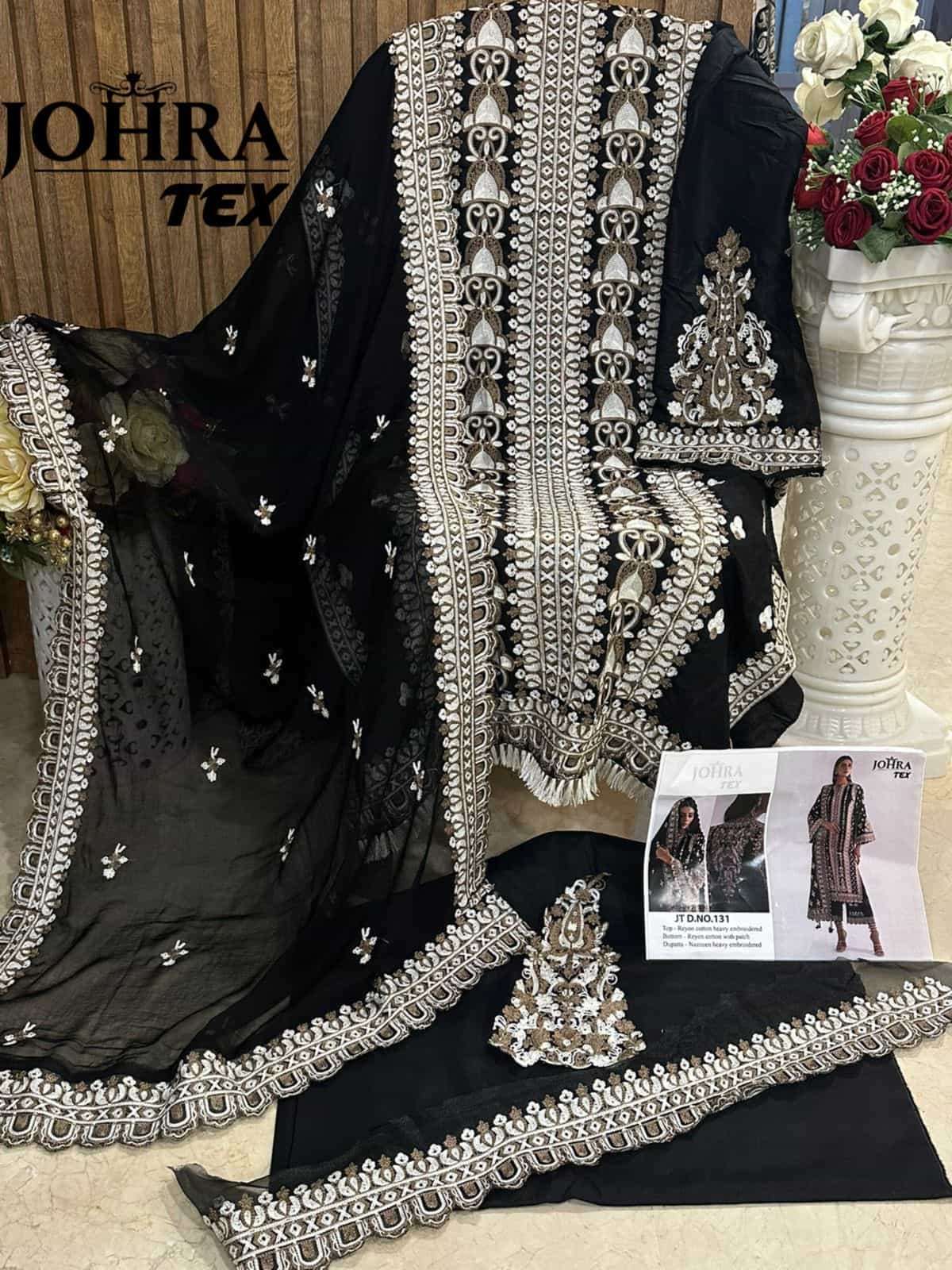 Johra Tex 131 Colors Exclusive Heavy Designer Style Pakistani Salwar Suit Wholesalers view 2