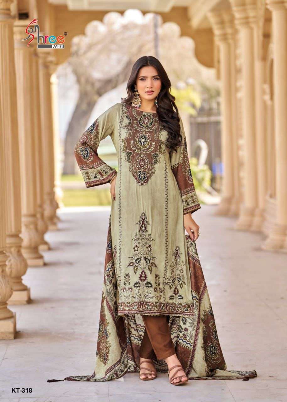Shree Fabs Kt 318 A Digital Printed Pakistani Salwar Suit Designs view 3