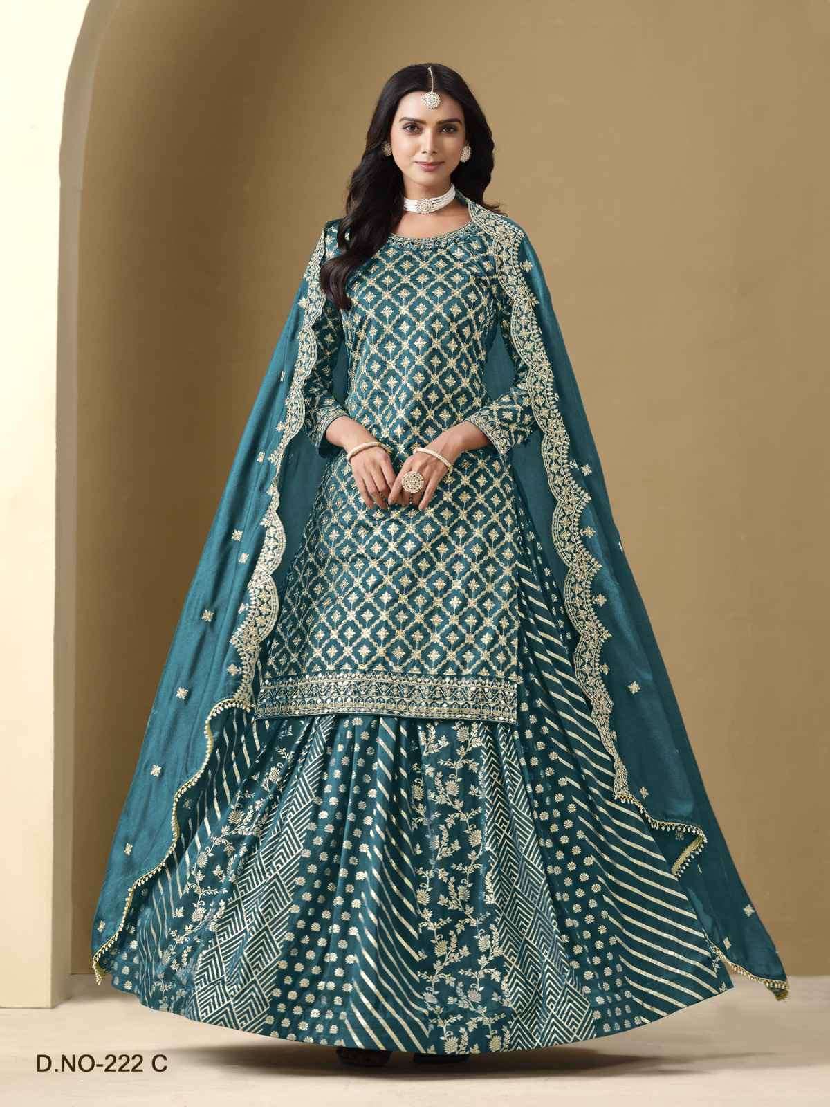 Aanaya Vol 222 Wedding Wear Lehenga Style Dress Latest Collection view 10