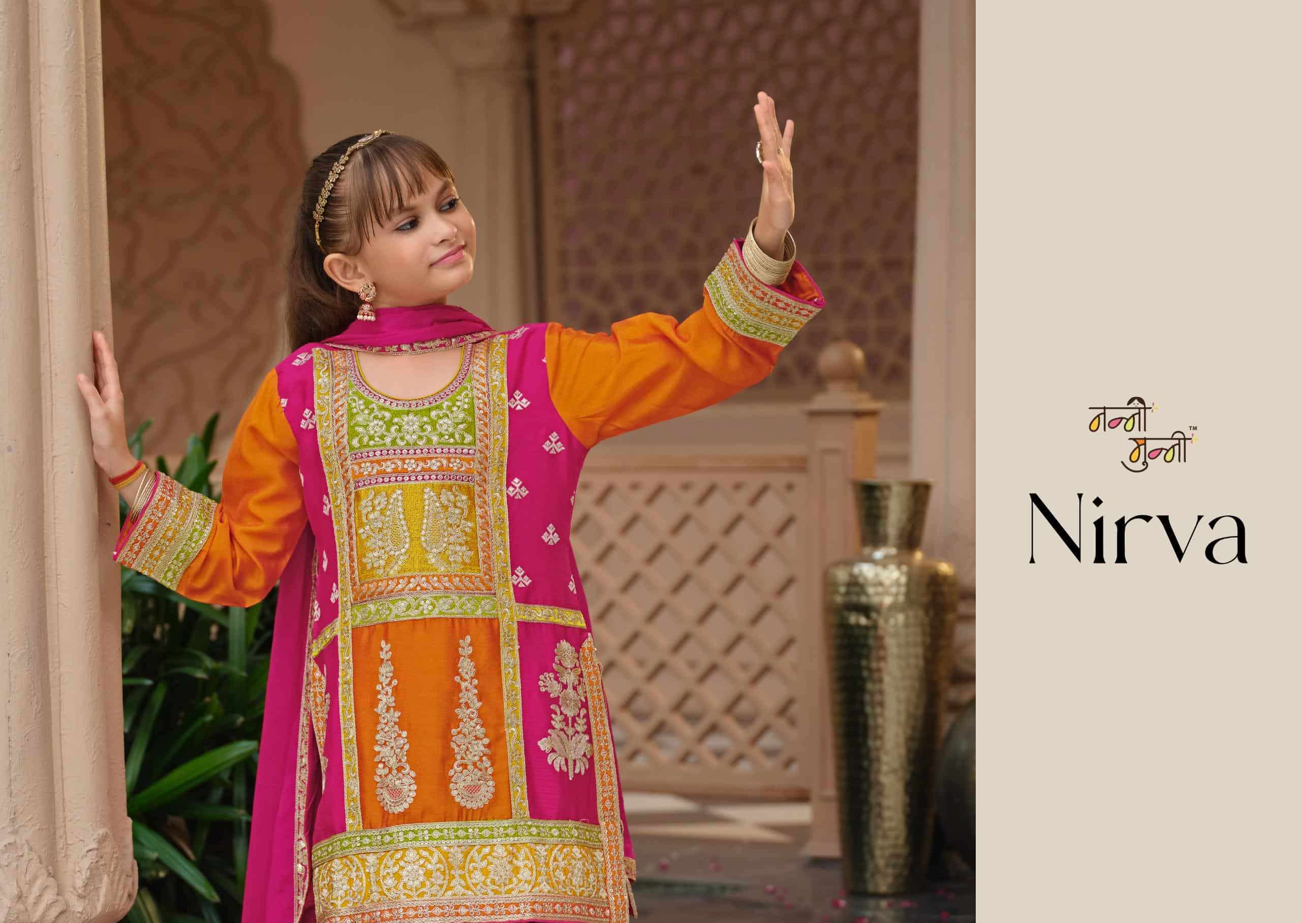 Nanni Munni Nirva Kids Wear Gharara Dress view 3