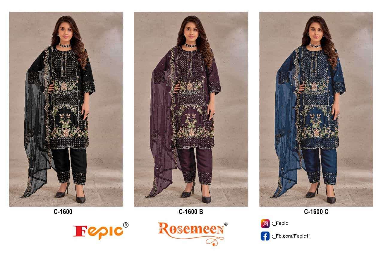 Fepic C 1600 Colors Party Wear Style Designer Salwar Suit Wholasaler view 4