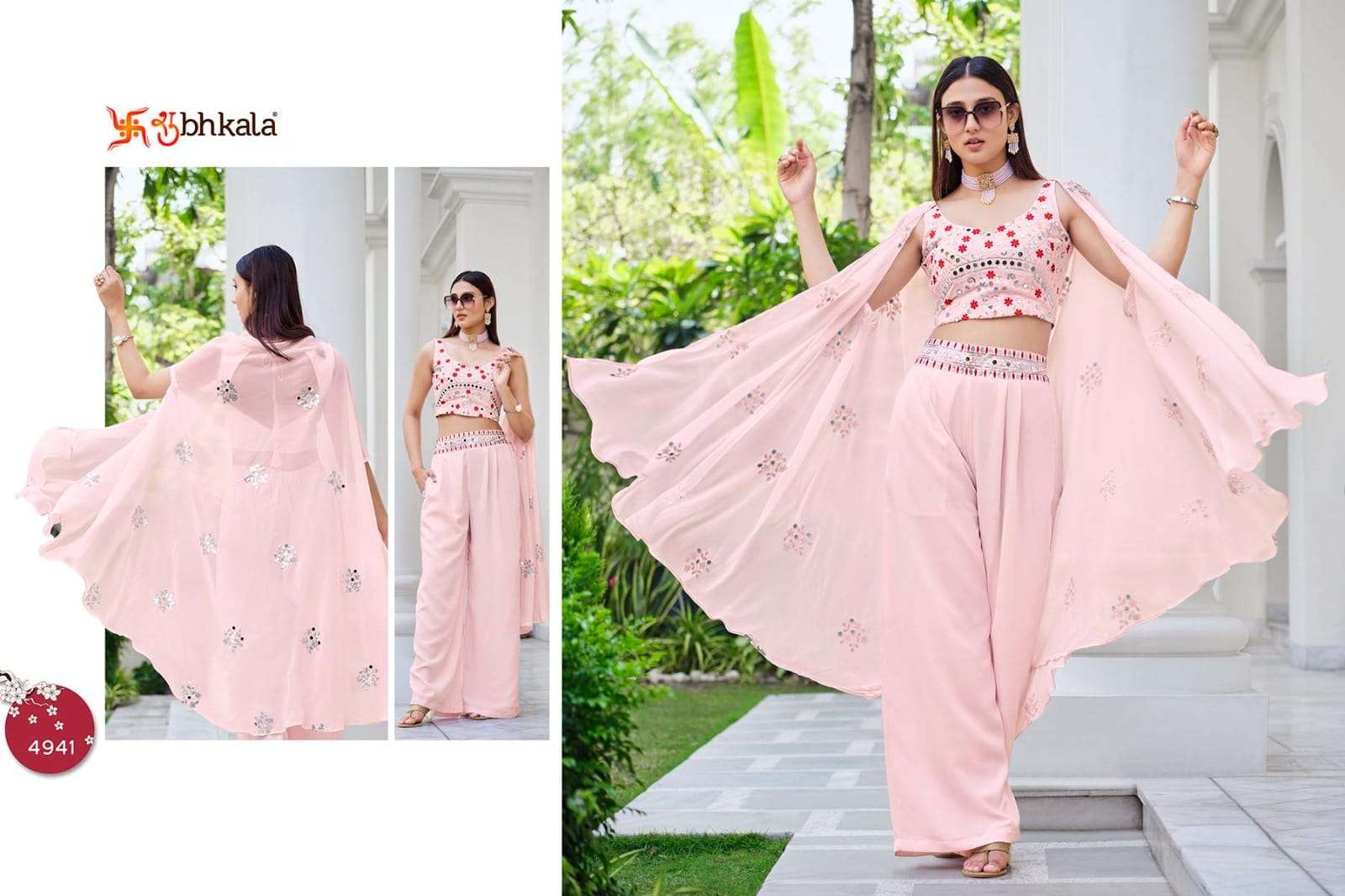 Shubhkala Flory Vol 38 Latest Designer 3 Piece Party Wear Collection view 4