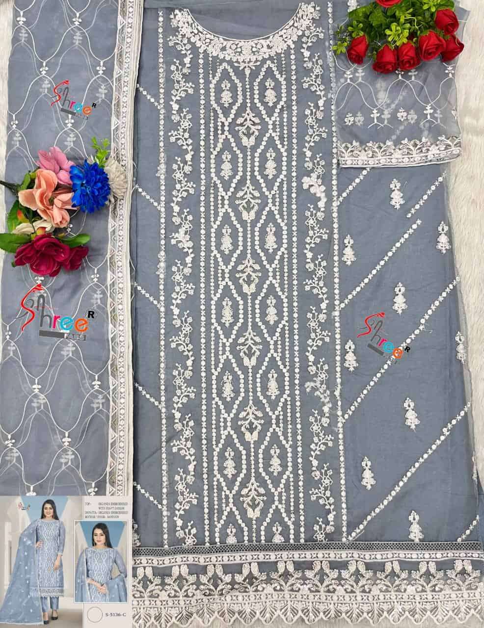 Shree Fabs S 5136 C Exclusive Latest Heavy Embroidered Suit Collection view 2
