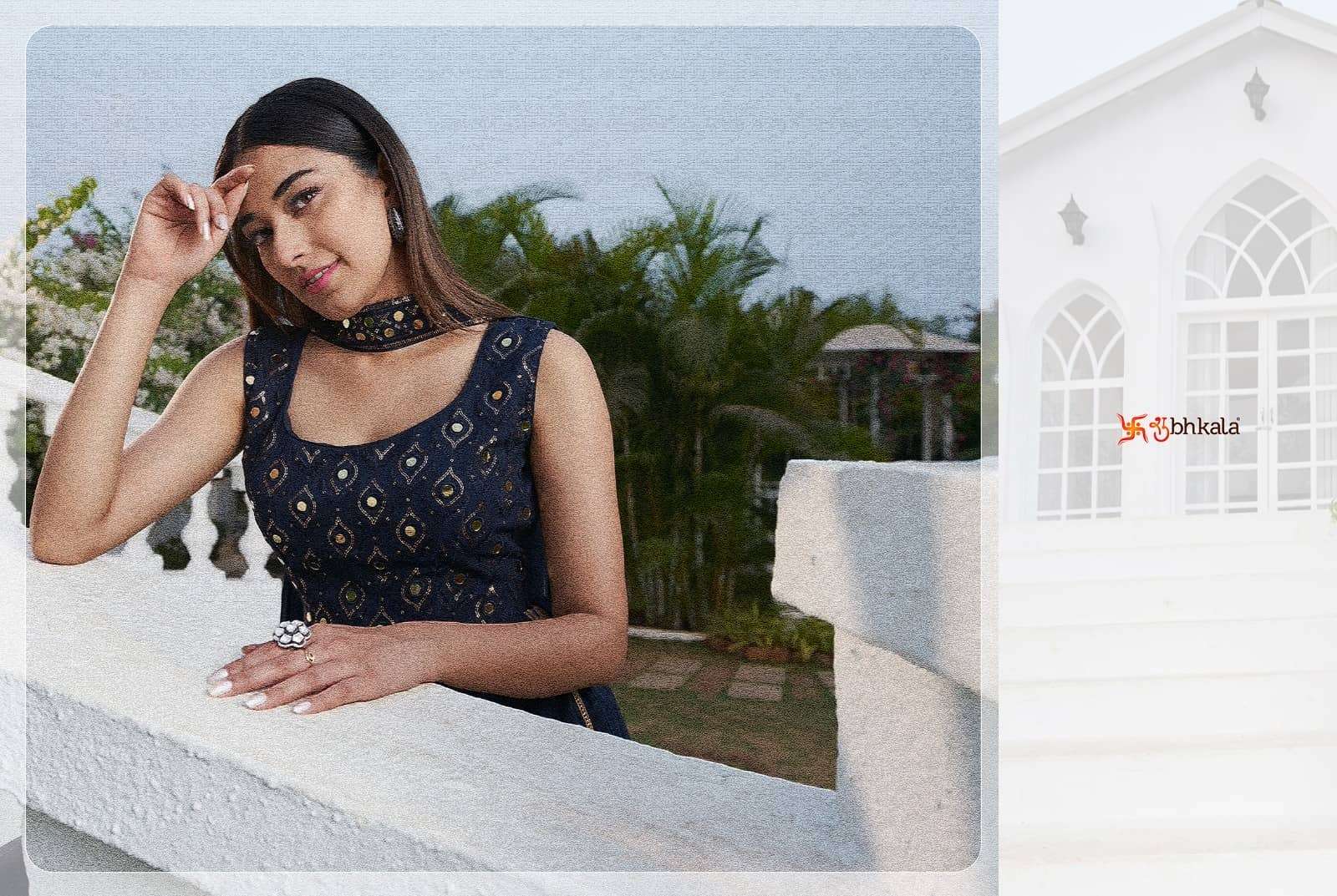 Shubhkala Flory Festive Palazzo Dress view 11