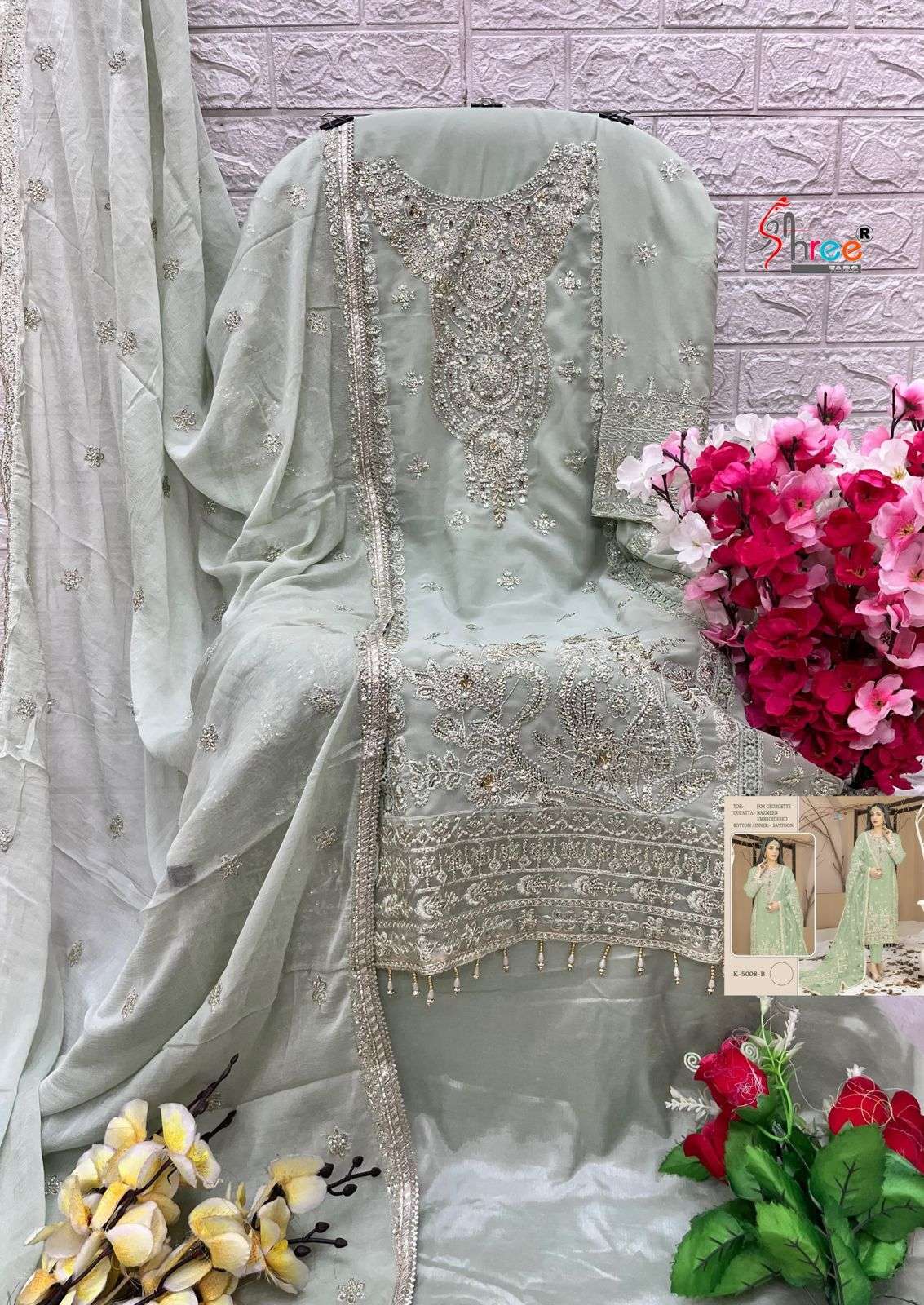 Shree Fabs K 5008 Colors Designer Georgette Pakistani Dress view 4