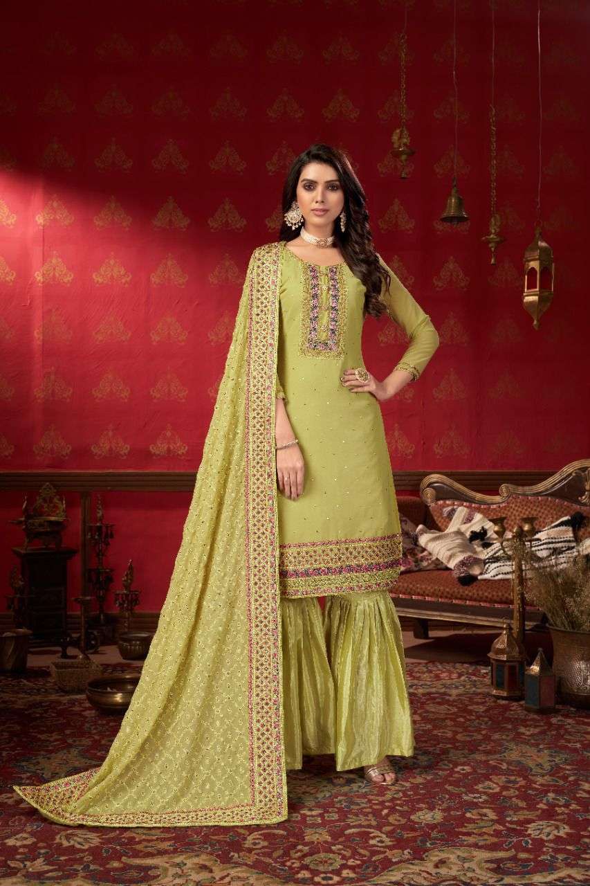 Varni fabrics Zeeya Erina Fancy Sharara Salwar Suit view 2