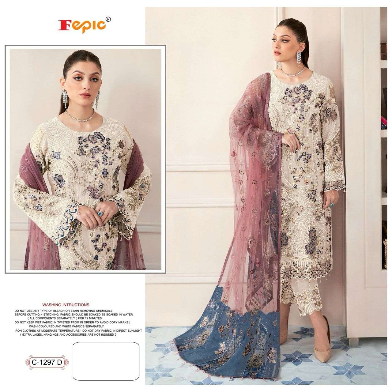 Fepic C 1297 Colors Heavy Designer Pakistani Suit Collection view 3