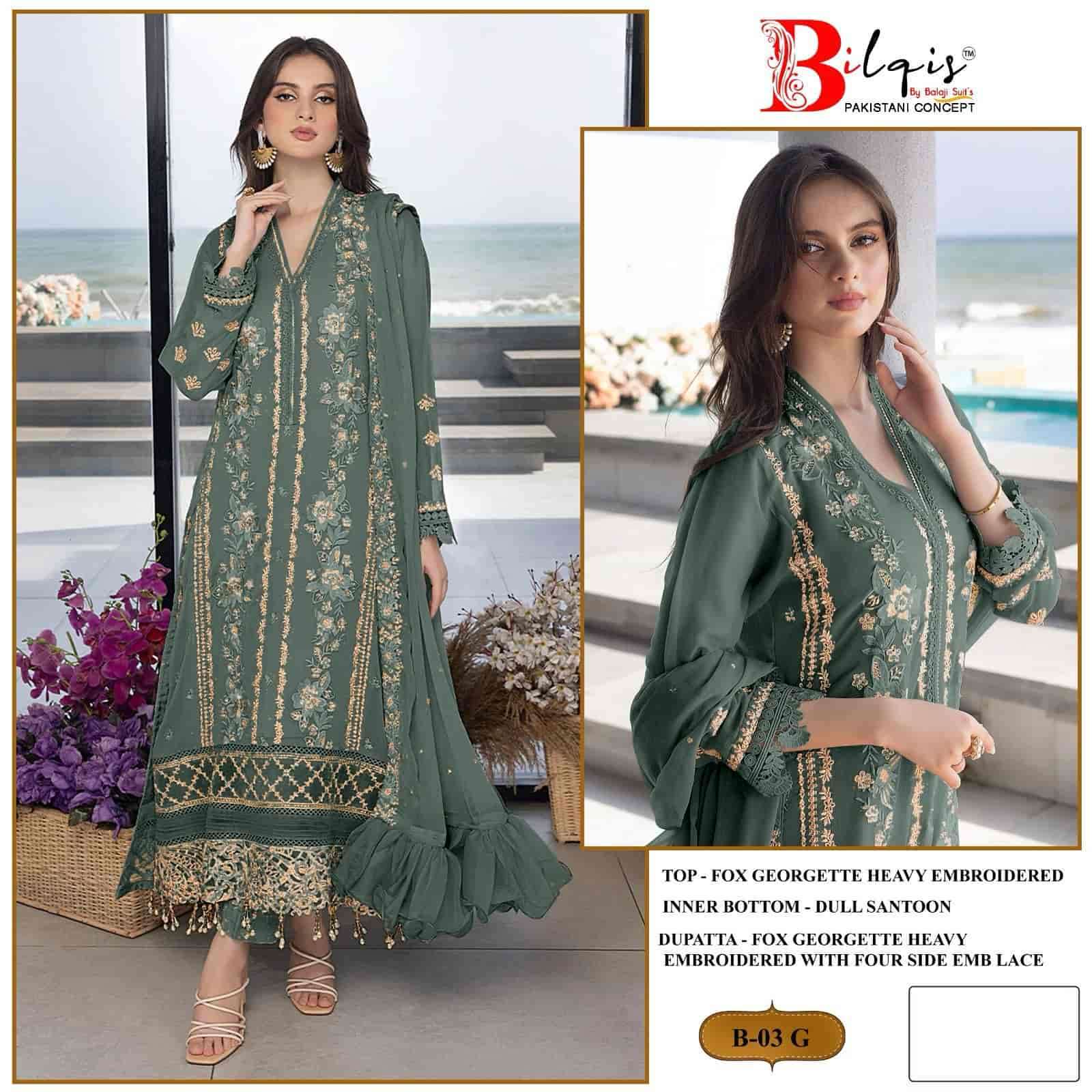Bilqis B 03 Colors Heavy Exclusive Designer Embroidered Festive Collection view 3