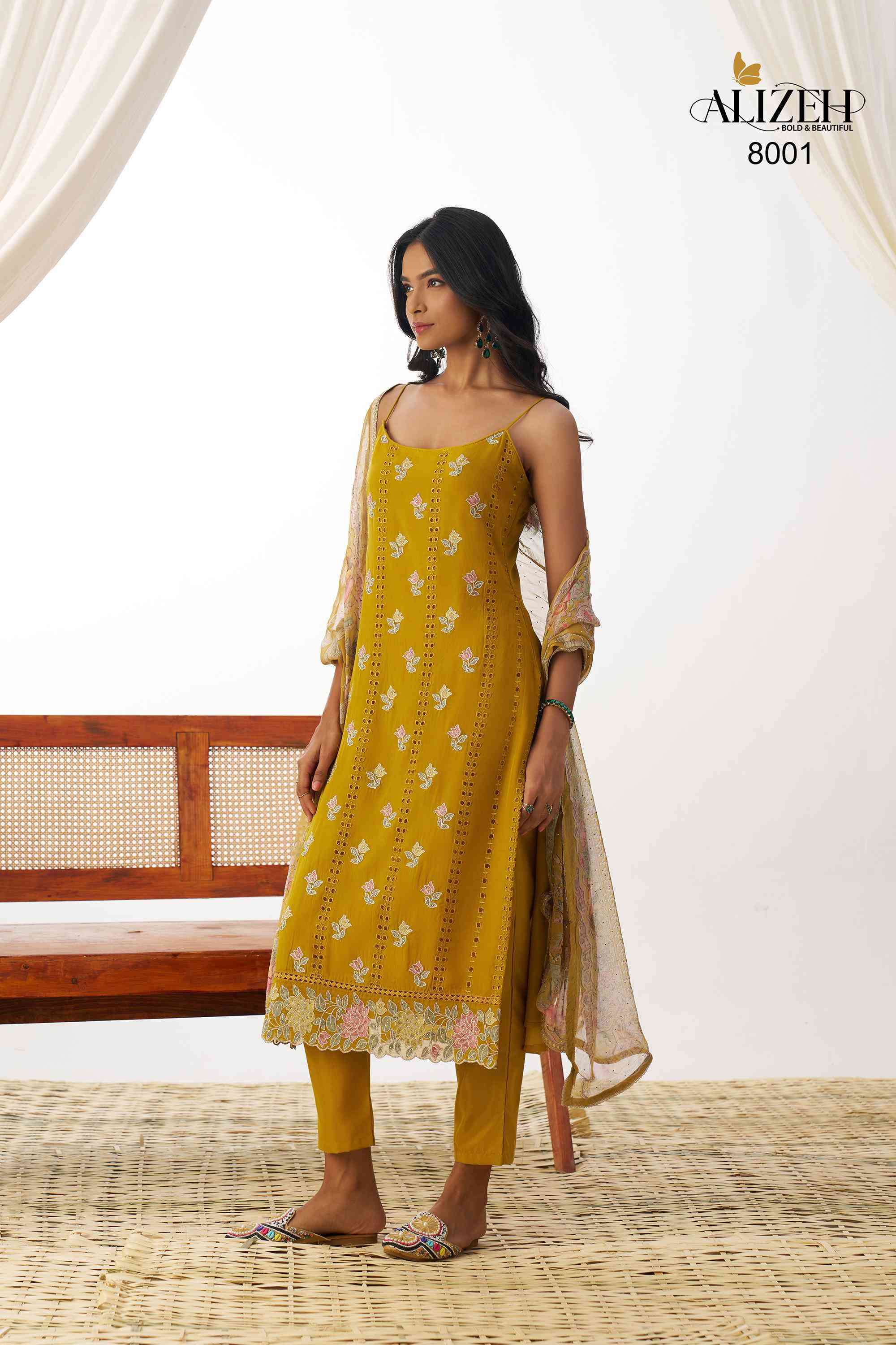 Alizeh Swara 8001 to 8004 Readymade Suit Collection Price Exporter view 5