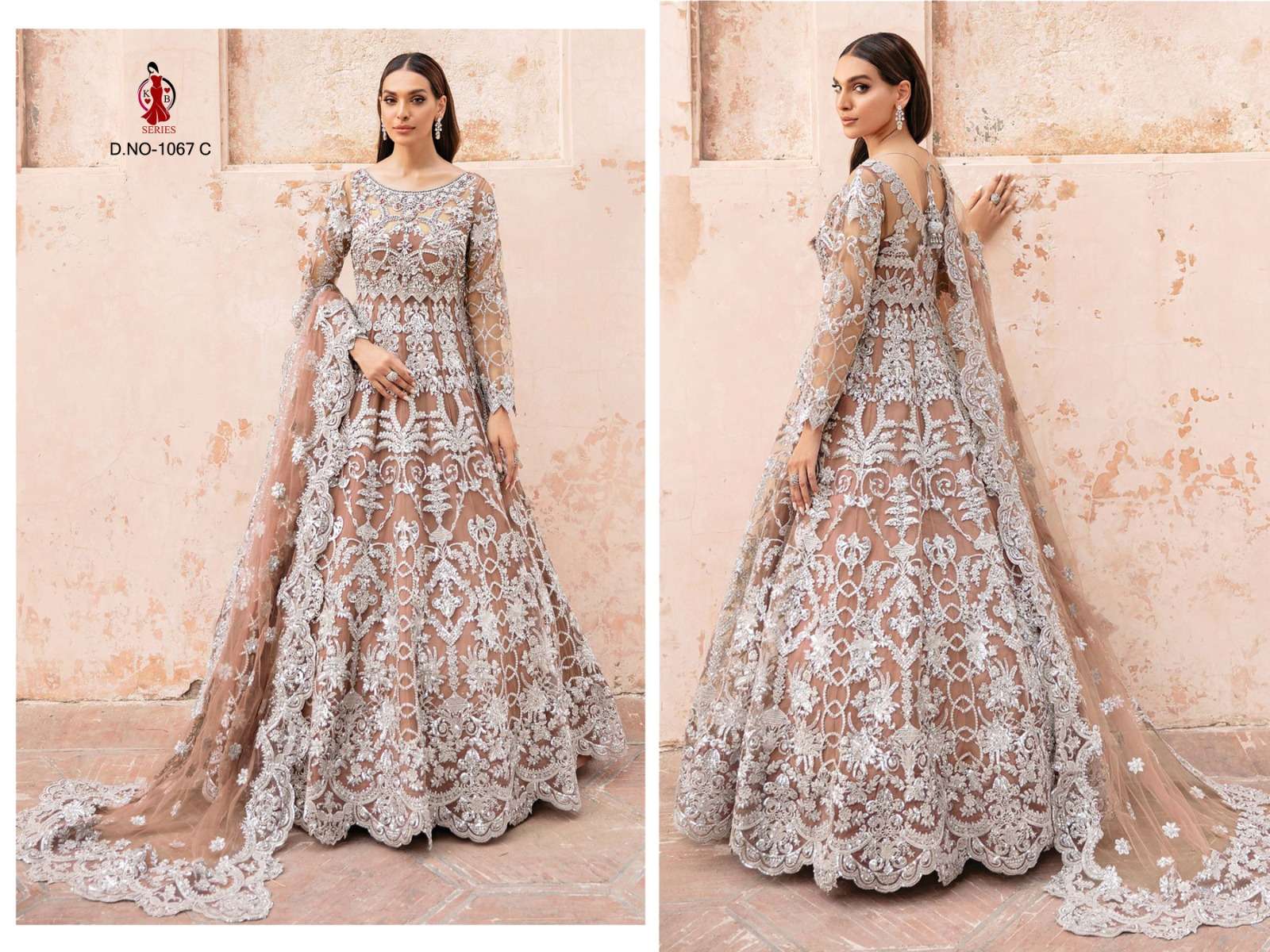Kb Series 1067 Colors Latest Designer Bridal Wear Gown New Collection Exporter view 5