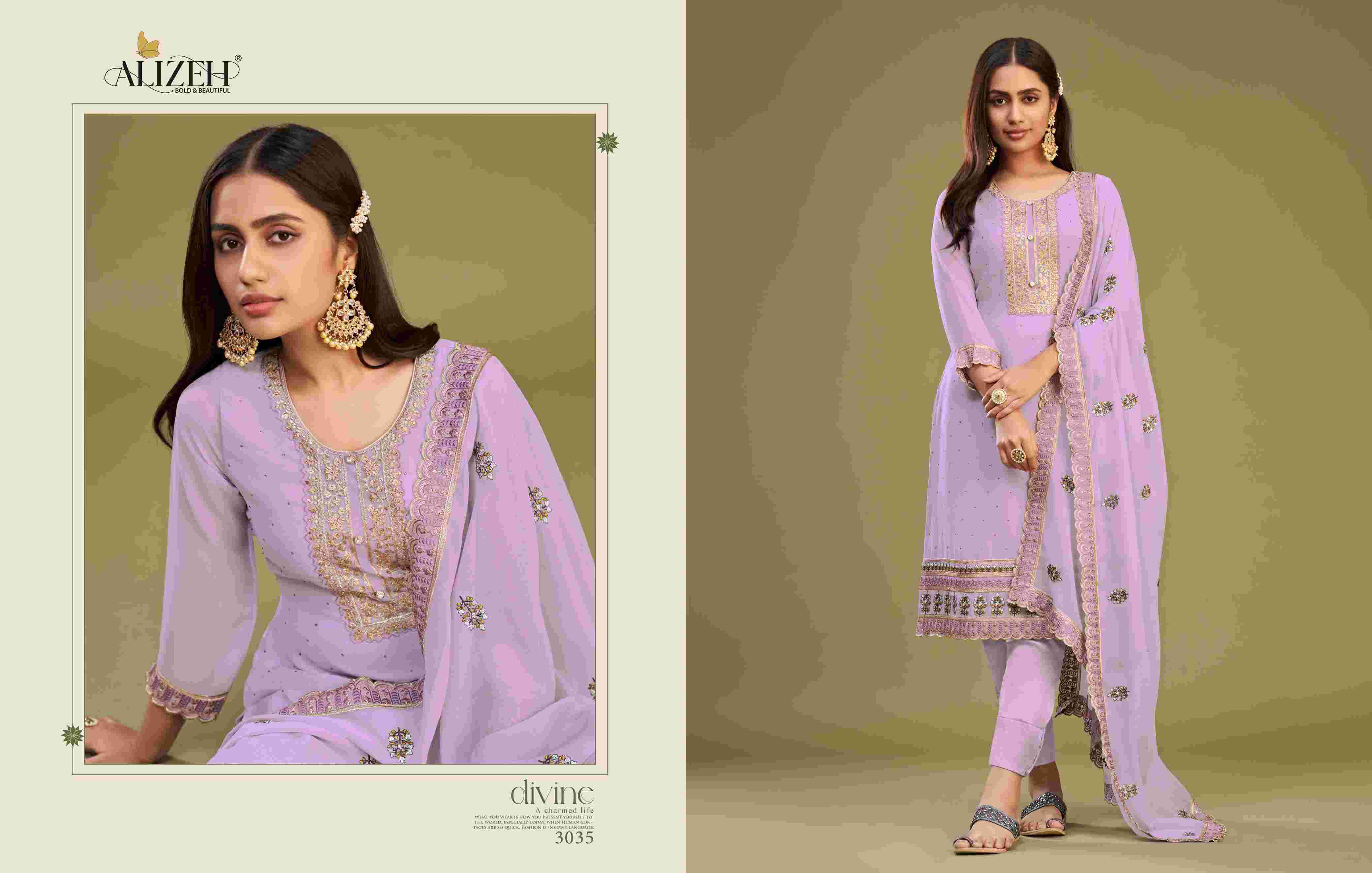 Alizeh Almora Vol 9 Festive Collection Georgette Designer Dress Exporters view 6