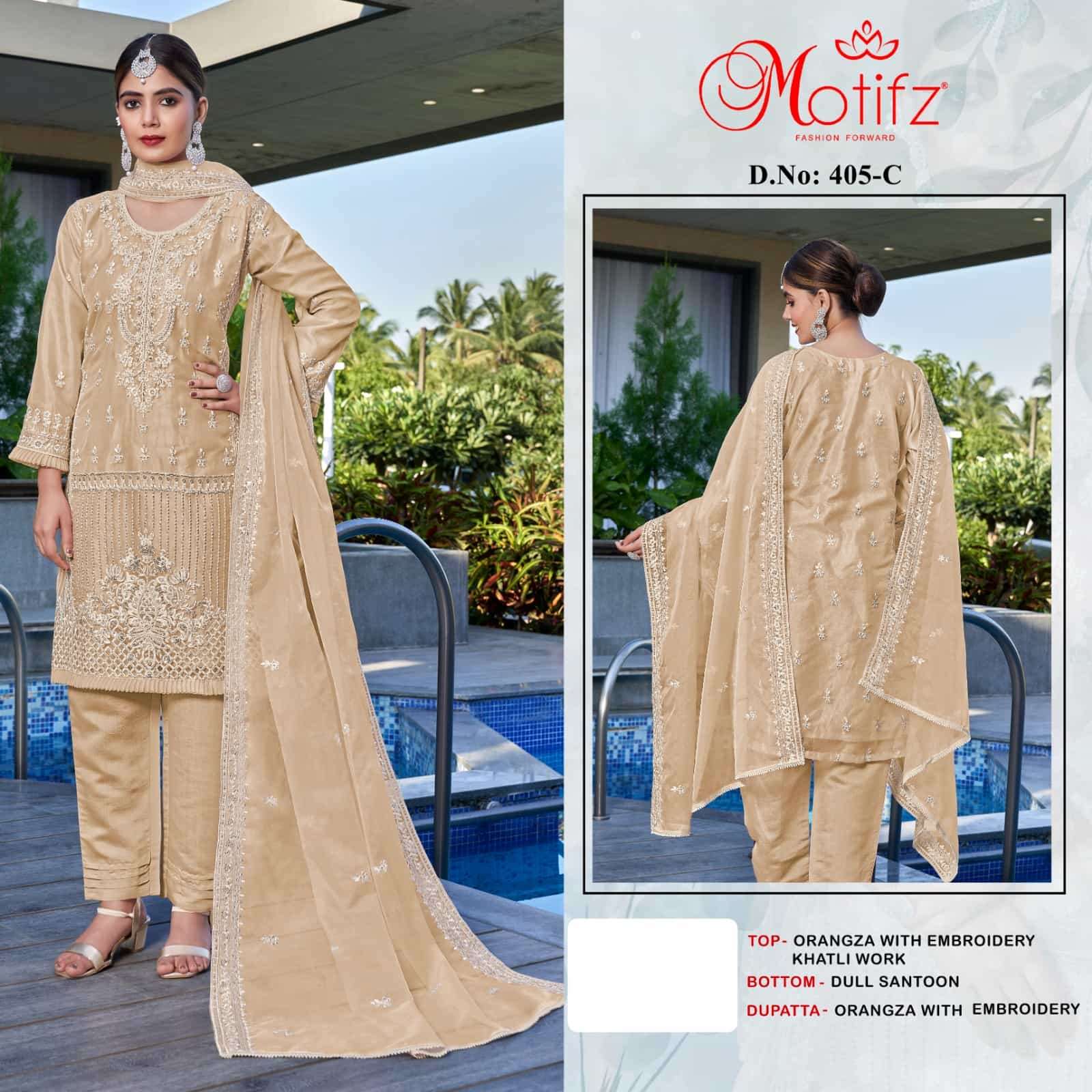 Motifz 405 Colors Festive Wear Style Latest Designer Pakistani Collection view 2