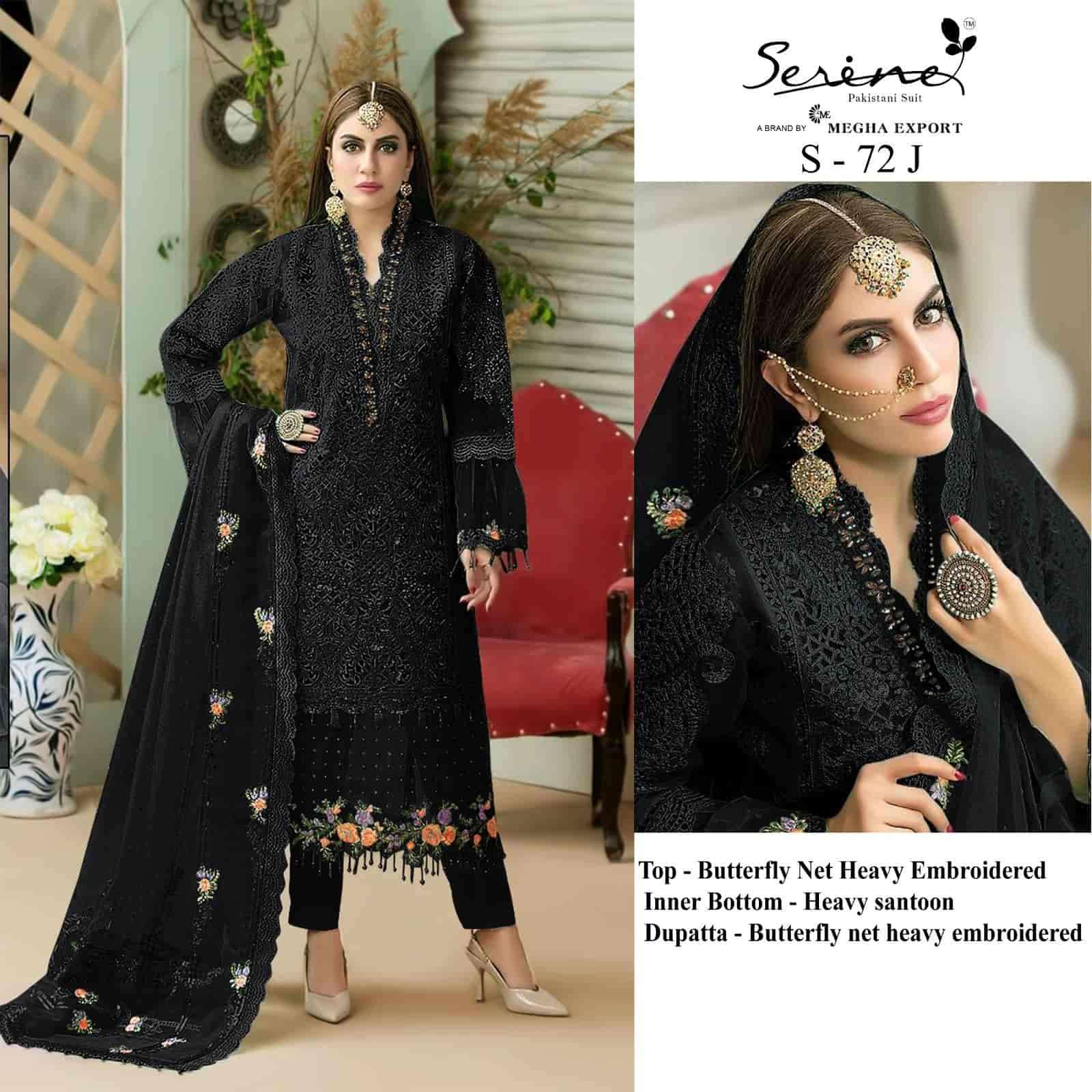 Serine Butterfly Net Embroidered Pakistani Suit view 3